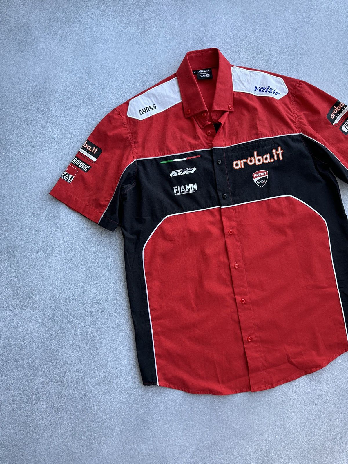 Ducati × Vintage Vintage Ducati Corse Short Sleeve Racing Buttons Shirt Size US L / EU 52-54 / 3 - 2 Thumbnail