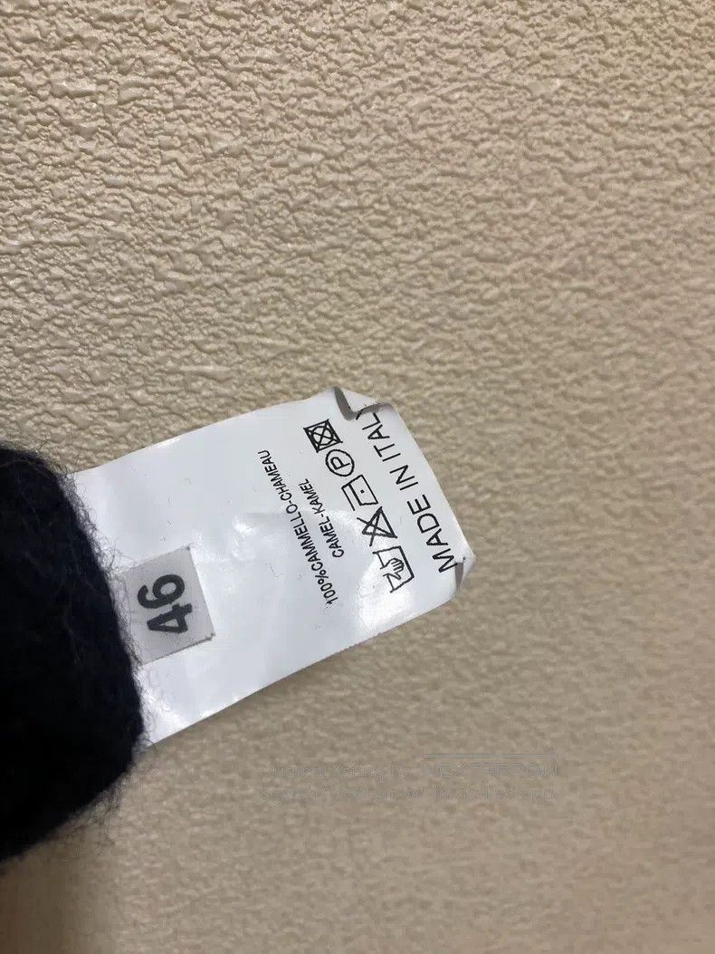 Raf Simons Raf Simons Dark blue simple V-neck thick camel fleece card Size US S / EU 44-46 / 1 - 6 Thumbnail