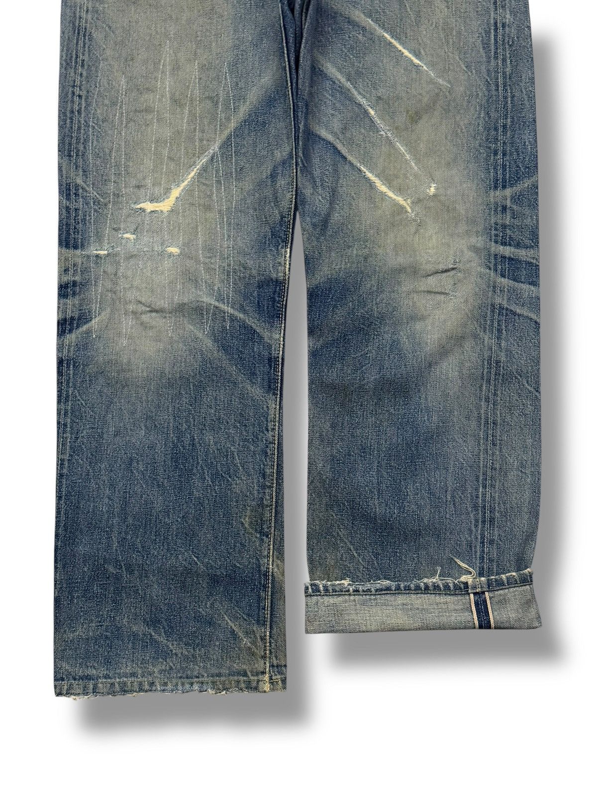 The Real McCoy's Vintage 90s Joe McCoys & Co Selvedge Denim Japan | 1940s W32 Size US 32 / EU 48 - 6 Thumbnail