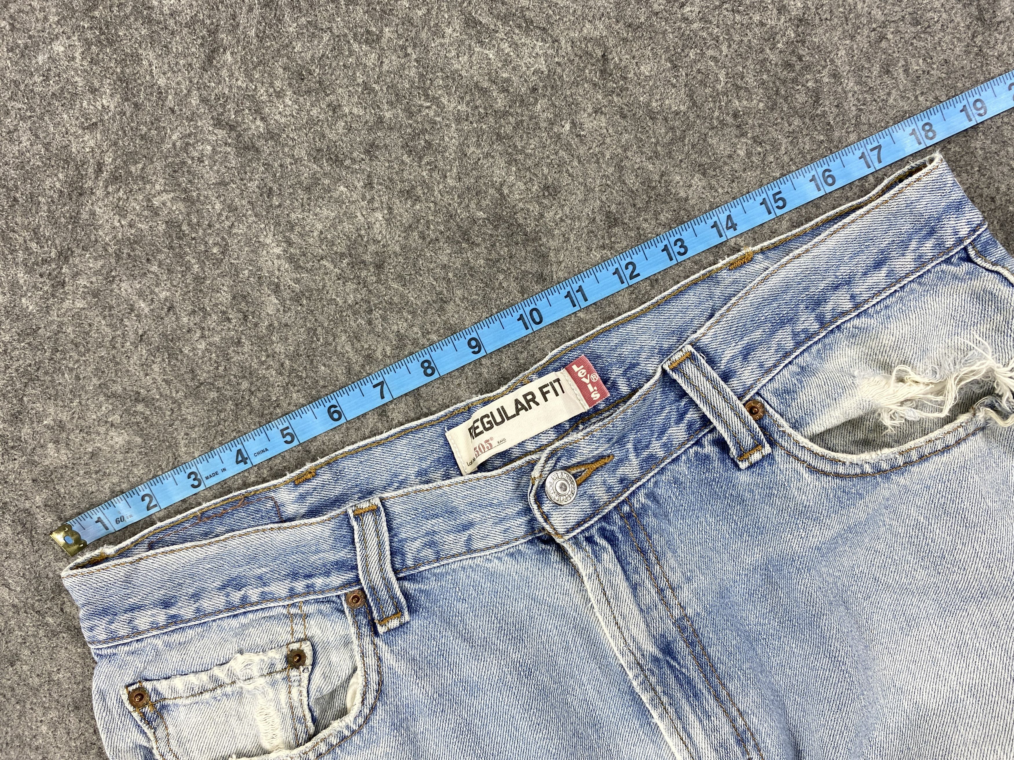 Levi's Light Blue Wash Vintage Levi's 505 36x28.5 Denim -JN1769 Size US 36 / EU 52 - 5 Thumbnail