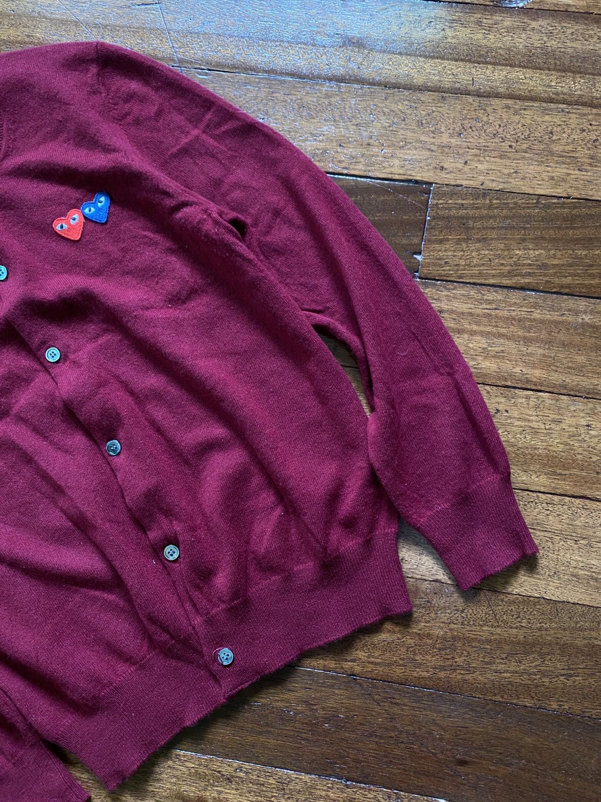 Comme des Garcons PLAY S/S 2019- CDG Play- Double Heart- Cardigan Size L / US 10 / IT 46 - 5 Thumbnail