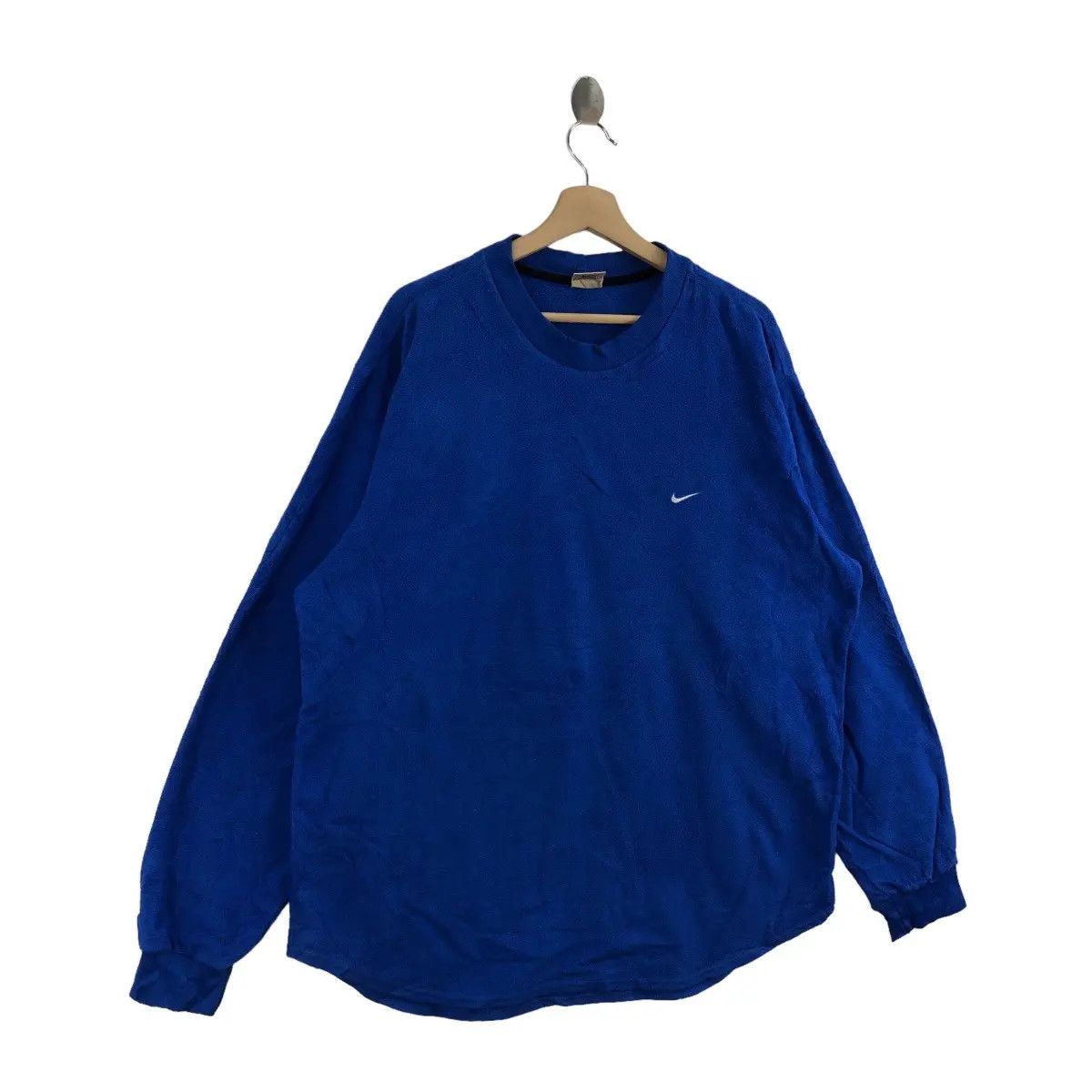 Nike Vintage 90’ NIKE FIT Swoosh Side Logo Fleece Sweater Size US XXL / EU 58 / 5 - 3 Thumbnail