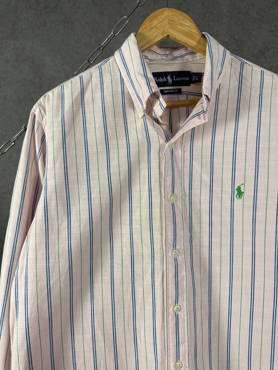 Polo Ralph Lauren Polo Ralph Lauren designer logo striped shirt Size US L / EU 52-54 / 3 - 2 Thumbnail