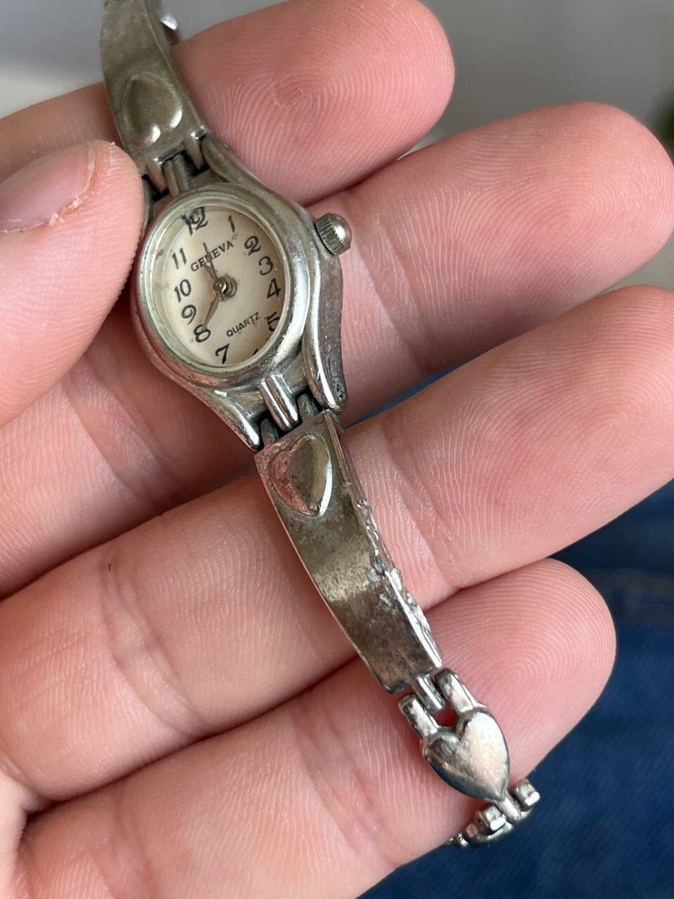 Japanese Brand × Vintage Vintage ❤️ Heart Japanese style futuristic Steel Watch Size ONE SIZE - 3 Thumbnail