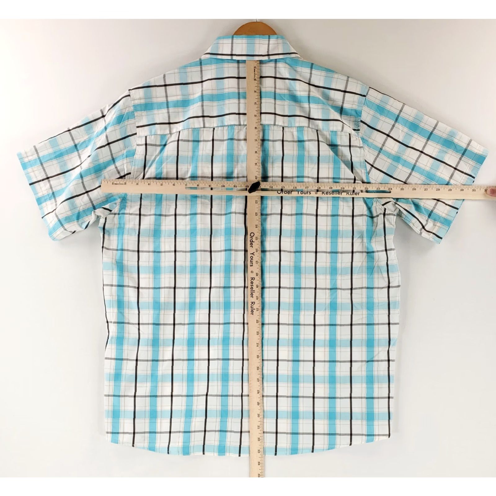 Vintage Dixxon Shirt Button Down Trunk Bay Check Plaid Blue White Mens XXL Shirt (Regular) Men Short Sleeve Blue Plaid Trunk Bay Dixxon Mens 2XL Size US XXL / EU 58 / 5 - 7 Thumbnail