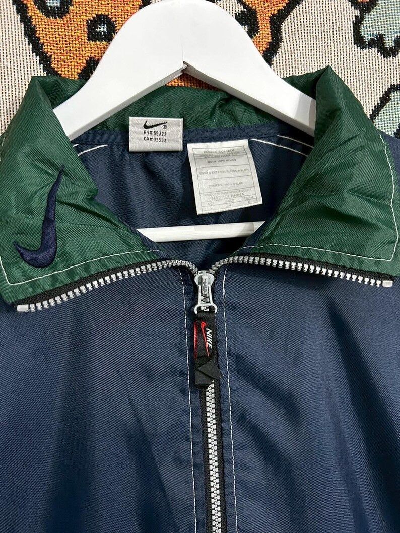 Nike Vintage 90s Nike Half Zip Jacket size L Size US L / EU 52-54 / 3 - 3 Thumbnail