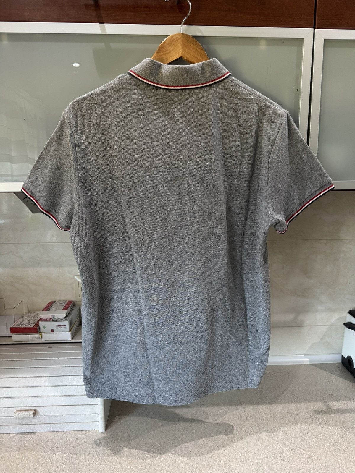 Moncler Moncler classic grey polo shirt Size US XL / EU 56 / 4 - 8 Thumbnail