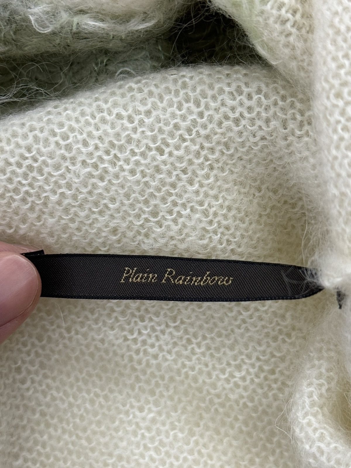 Louis Vuitton Louis Vuitton White/Green Mohair Knit Sweater Size US S / EU 44-46 / 1 - 4 Thumbnail
