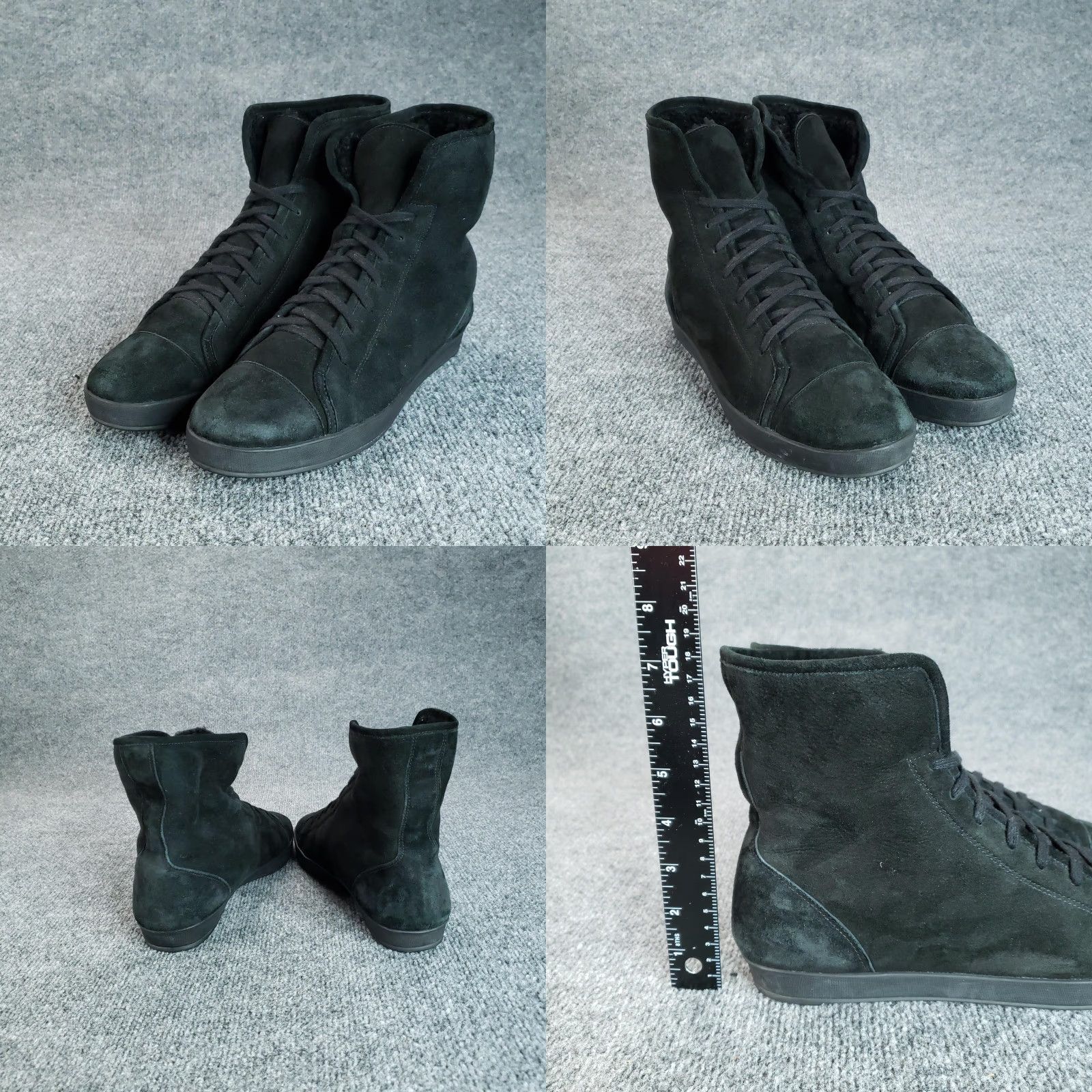 Eileen Fisher Eileen Fisher Boots Black Suede Lace Up Ankle Flat Booties Womens Size 9 Size US 9 / IT 39 - 9 Thumbnail