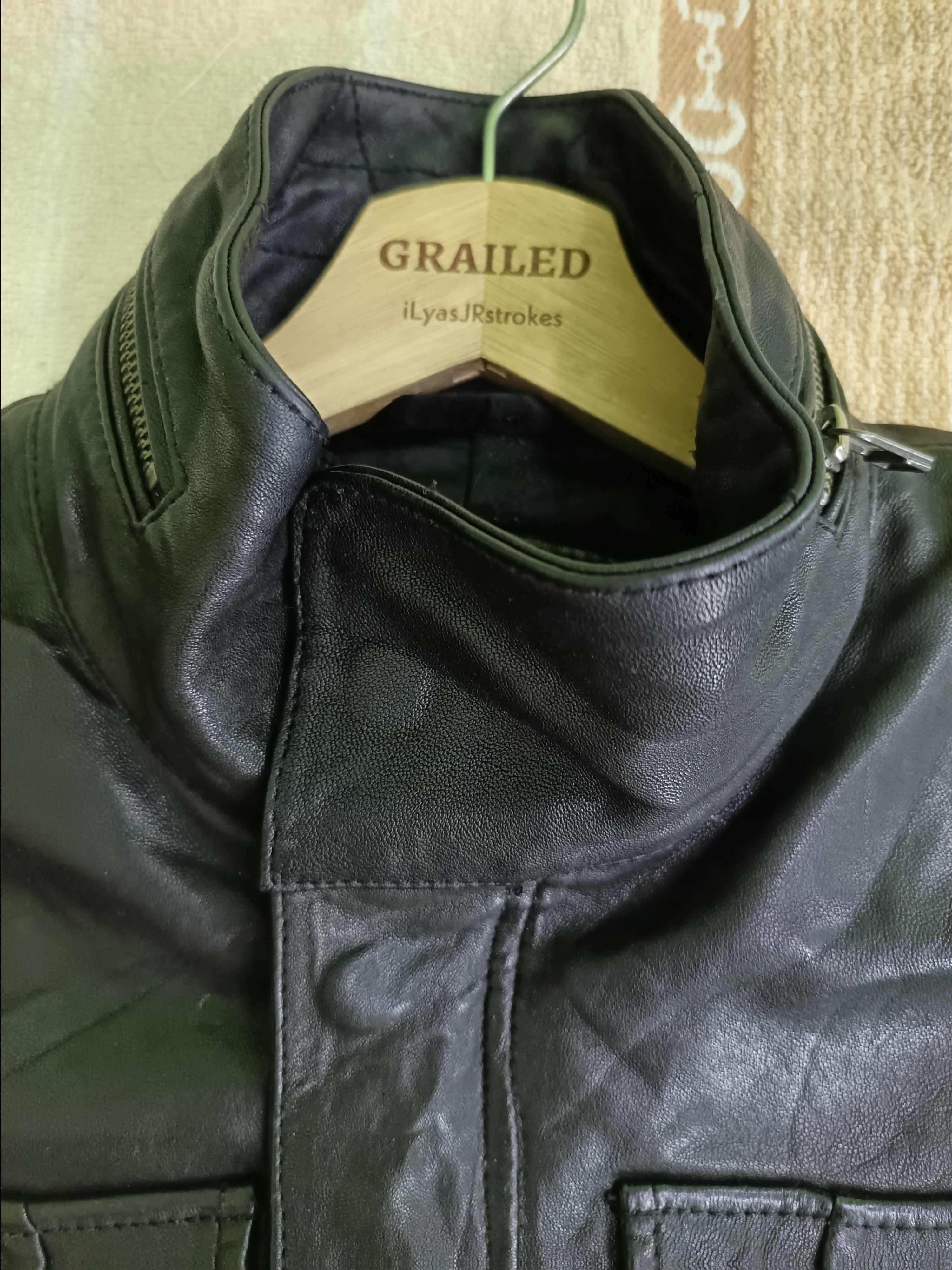 Japanese Brand 2000's Rattle Trap Black Coated Biker Jacket Size US M / EU 48-50 / 2 - 18 Thumbnail