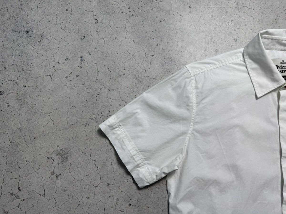Vivienne Westwood Vivienne Westwood Luxury Short Sleeve Button Up Shirt White Size US M / EU 48-50 / 2 - 4 Thumbnail