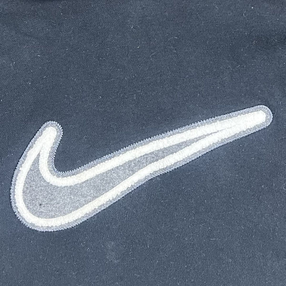 Nike Black Nike Fuzzy Swoosh Hoodie Size US L / EU 52-54 / 3 - 3 Thumbnail
