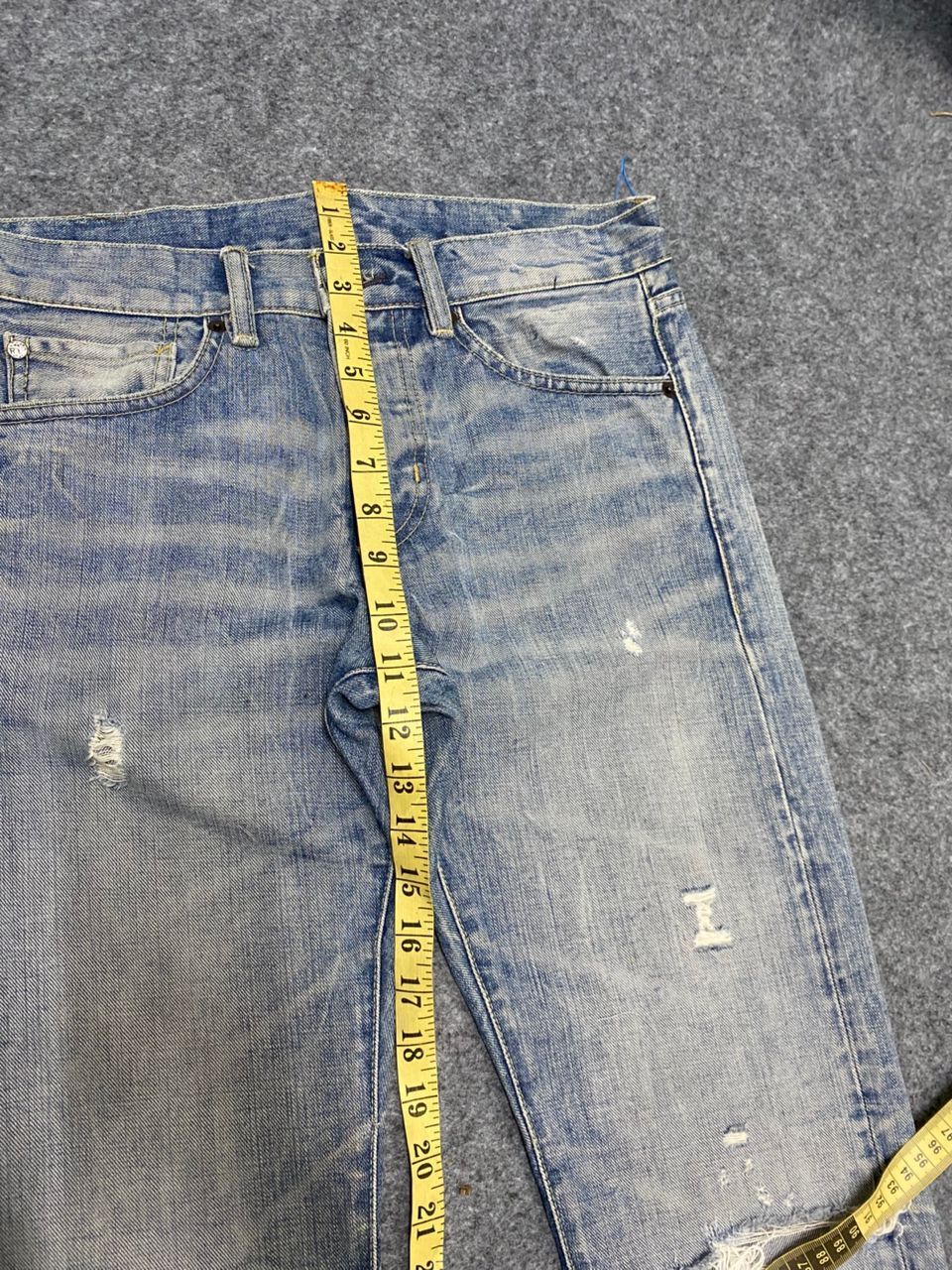 Polo Ralph Lauren Vintage 90s Ralph Lauren Slim Skinny Distressed Denim Size US 31 - 9 Thumbnail