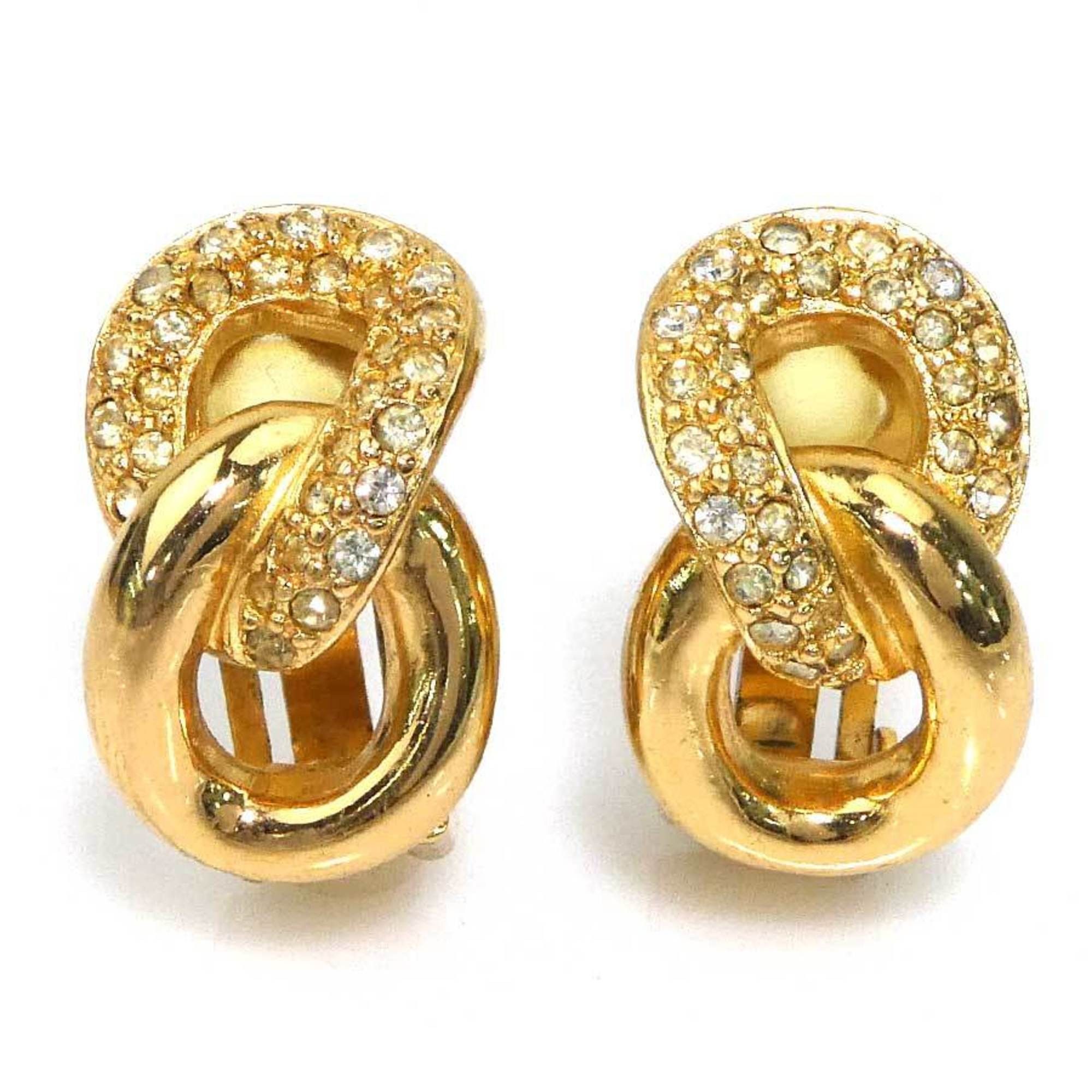 Dior Christian Dior Earrings, Metal, Gold, Women's, Free Shipping, h32057a Size ONE SIZE - 1 Thumbnail