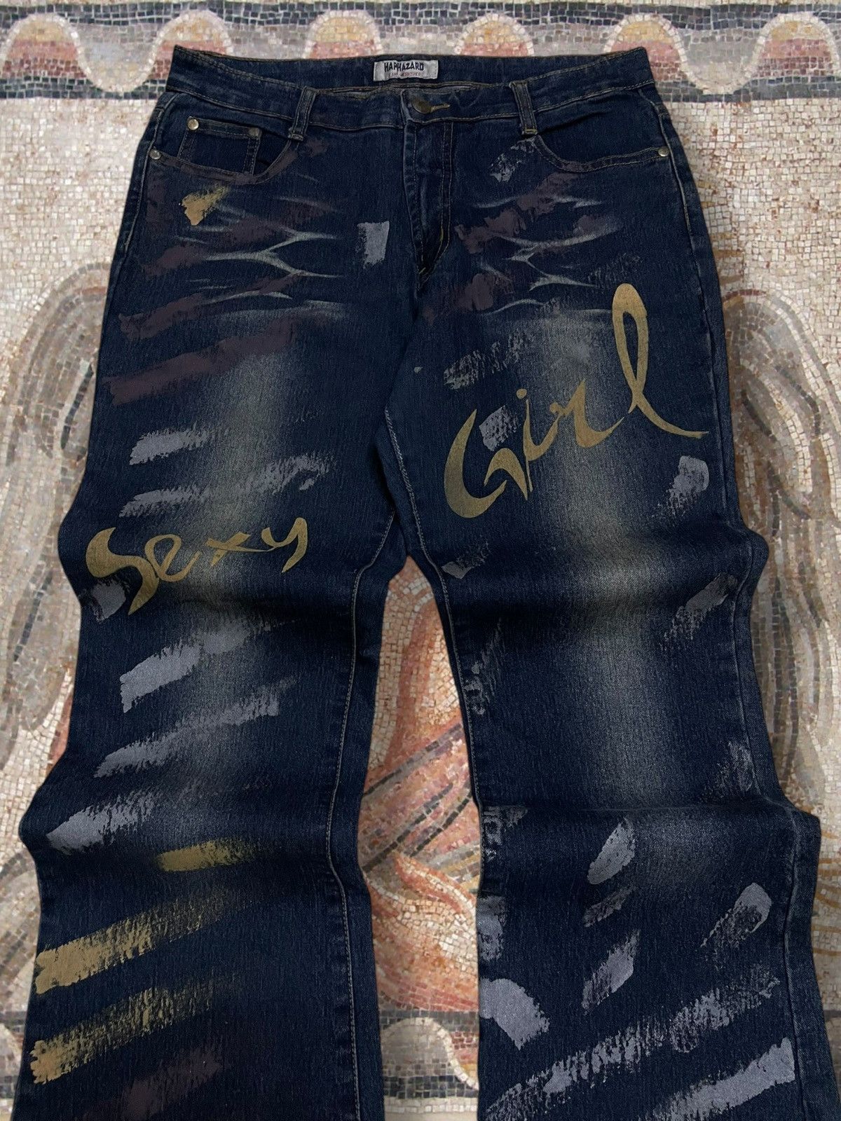 Hysteric Glamour Vintage 1990s Japan Haphazard Flared Sexy Girl Fancy Denim Size US 30 / EU 46 - 4 Thumbnail