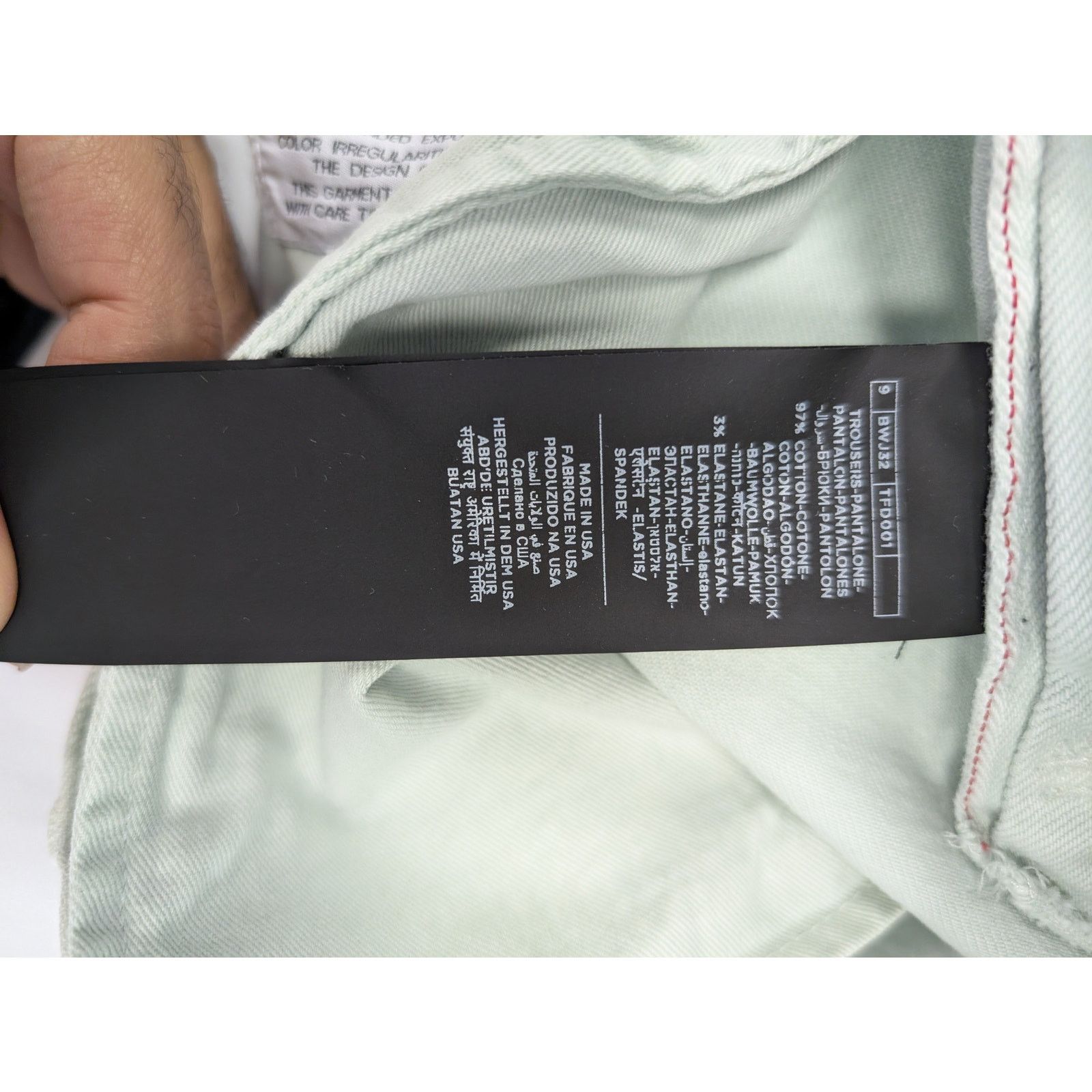 Tom Ford o1rshd1 Slim Denim Jeans in Light Mint Green Size US 30 / EU 46 - 16 Thumbnail