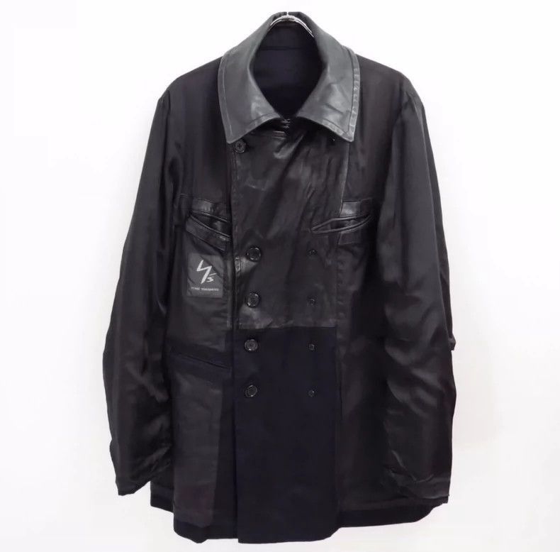 Yohji Yamamoto yohji yamamoto 2003AW show double breasted leather-2505 Size US XXL / EU 58 / 5 - 1 Thumbnail