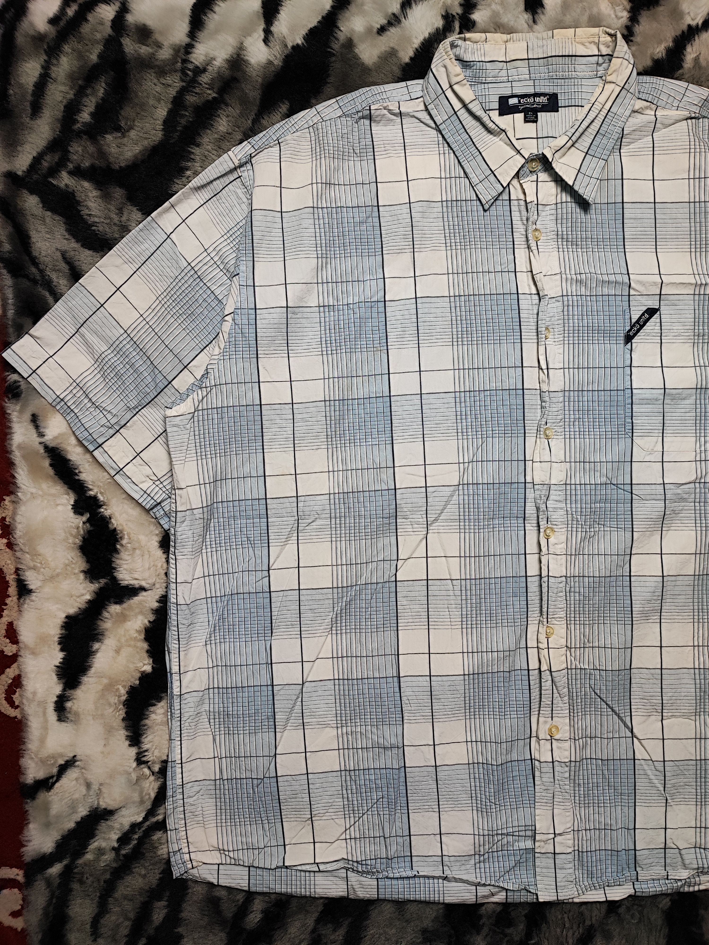 Ecko Unltd. Oversize Shirt Baggy Boxy Checked by Ecko Unltd Size US XXL / EU 58 / 5 - 2 Thumbnail