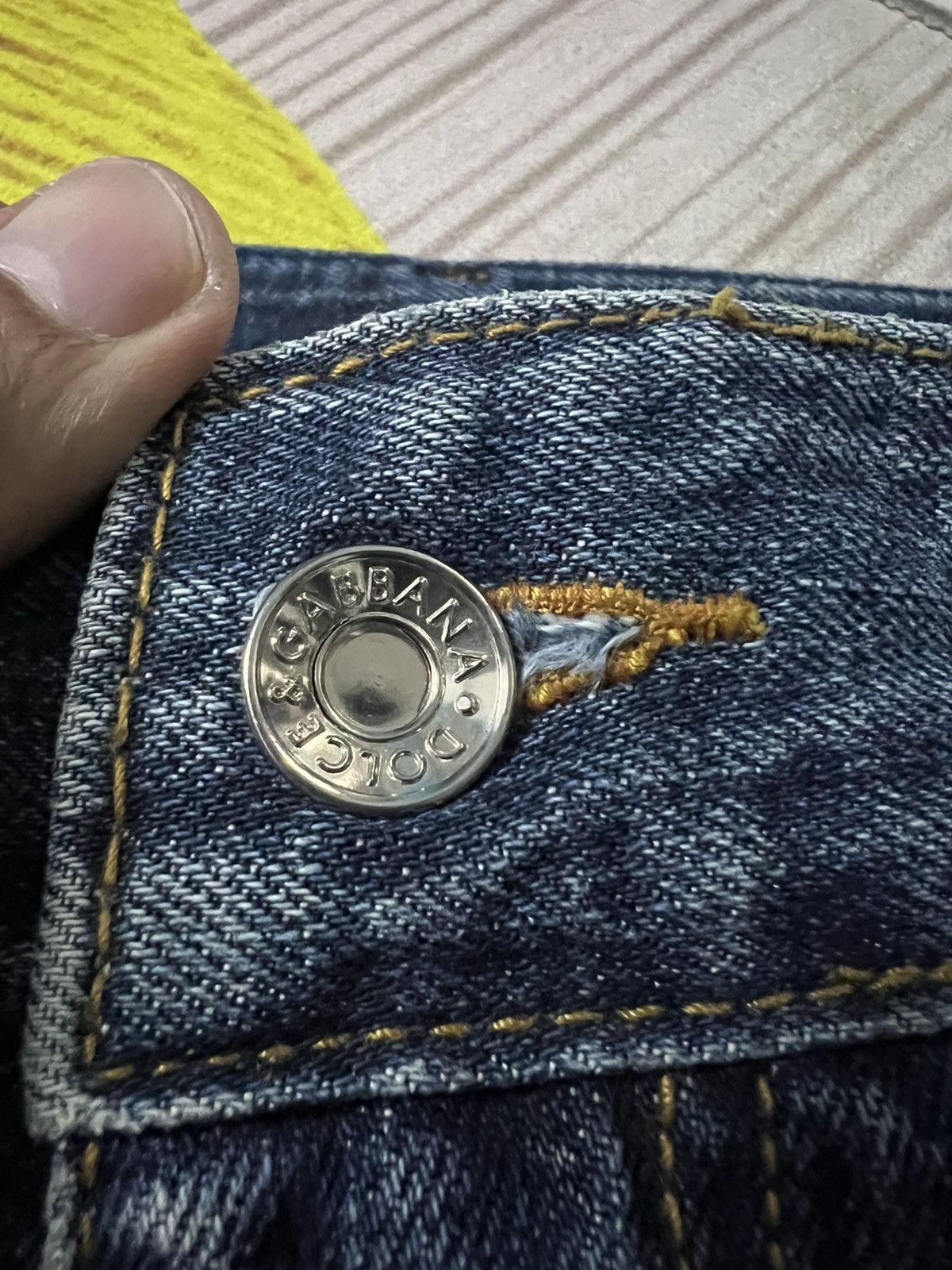 Dolce & Gabbana × Vintage DOLCE & GABBANA WASHED BLUE JEANS Size US 34 / EU 50 - 19 Thumbnail
