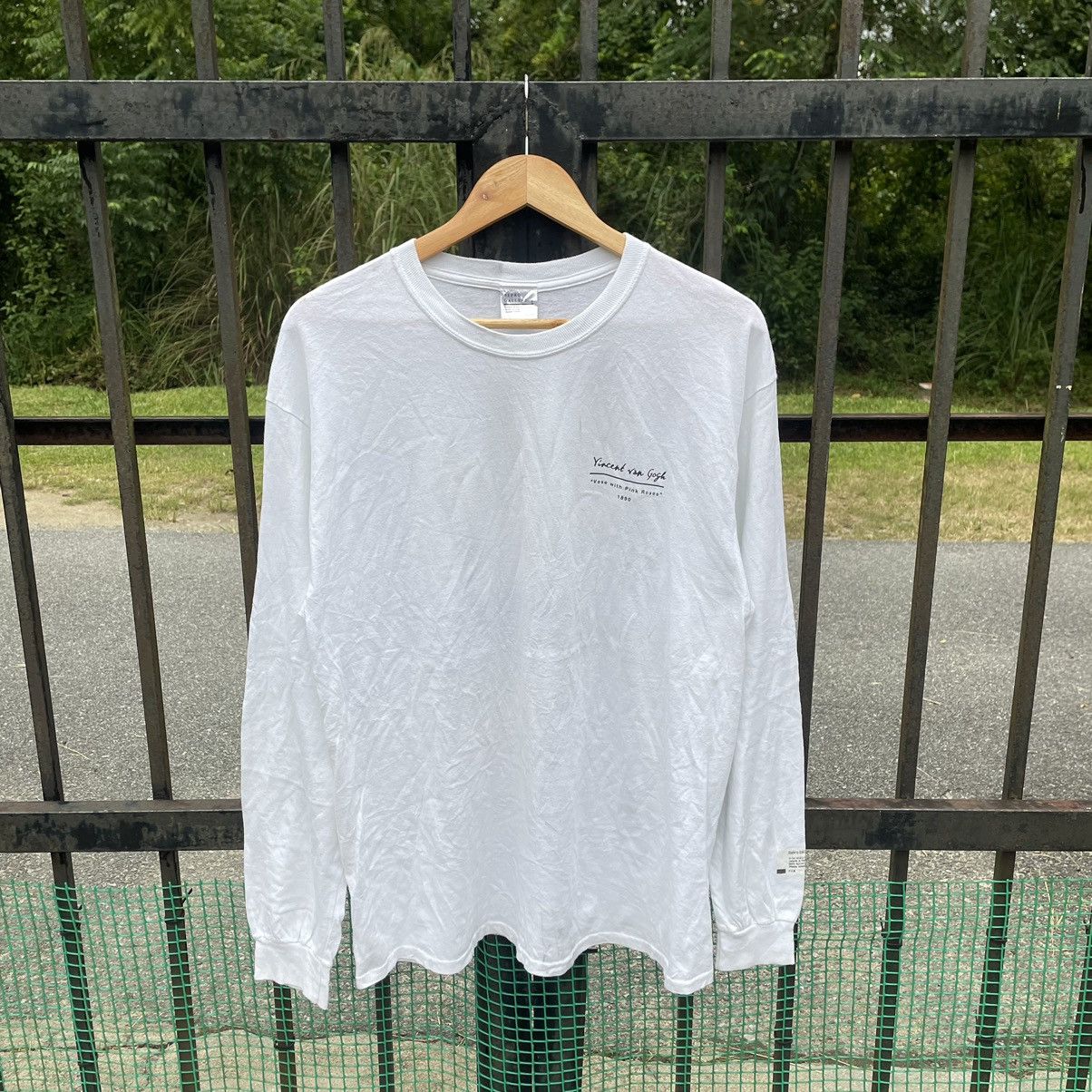 Japanese Brand × Vintage 🔥🇯🇵Repro Gallery Vincent Van Gogh Pink Roses Longsleeves Tee Size US L / EU 52-54 / 3 - 3 Thumbnail