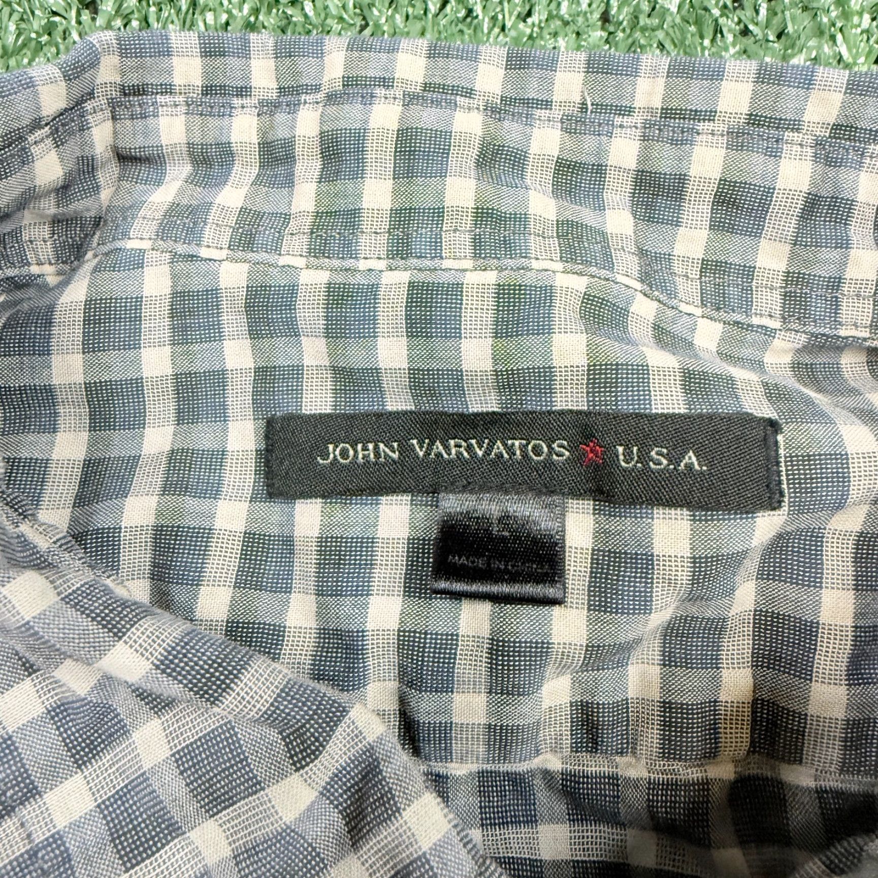 John Varvatos John Varvatos Button Up Shirt Men's L Brown Short Sleeve Casual Size US L / EU 52-54 / 3 - 3 Thumbnail
