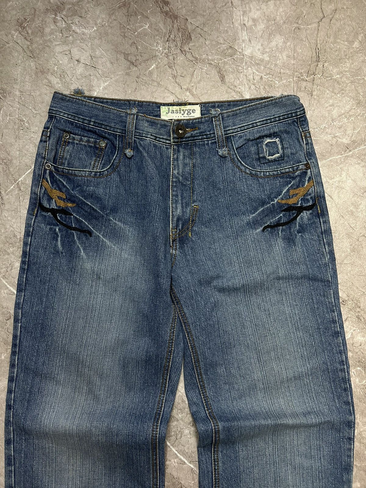 Designer × Japanese Brand Jaslyge Vintage Baggy Y2K Jeans Size US 36 / EU 52 - 3 Thumbnail