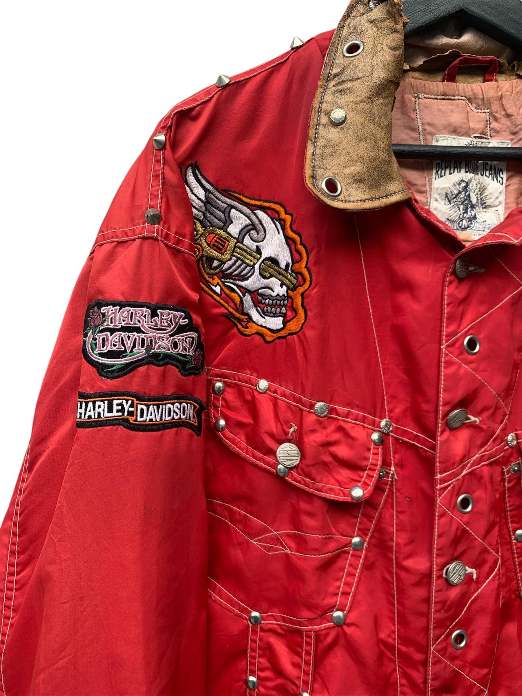 Replay Very Rare Vintage Replay Blue Jeans x Harley Davidson Jacket Size US M / EU 48-50 / 2 - 8 Thumbnail