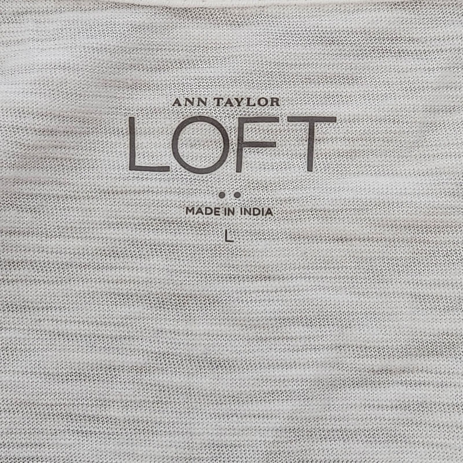 Other Ann Taylor LOFT White Embroidered Short Cap Sleeve Top Large Size L / US 10 / IT 46 - 5 Thumbnail