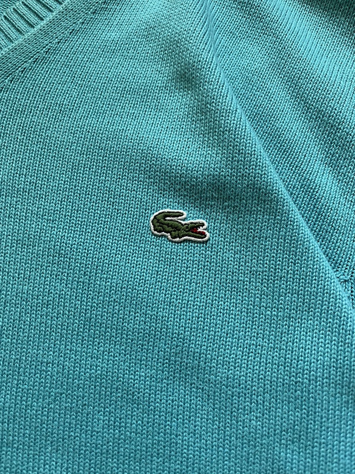Lacoste Vintage Lacoste V-neck Sweater Knitwear Luxury Y2K USA Size US L / EU 52-54 / 3 - 5 Thumbnail