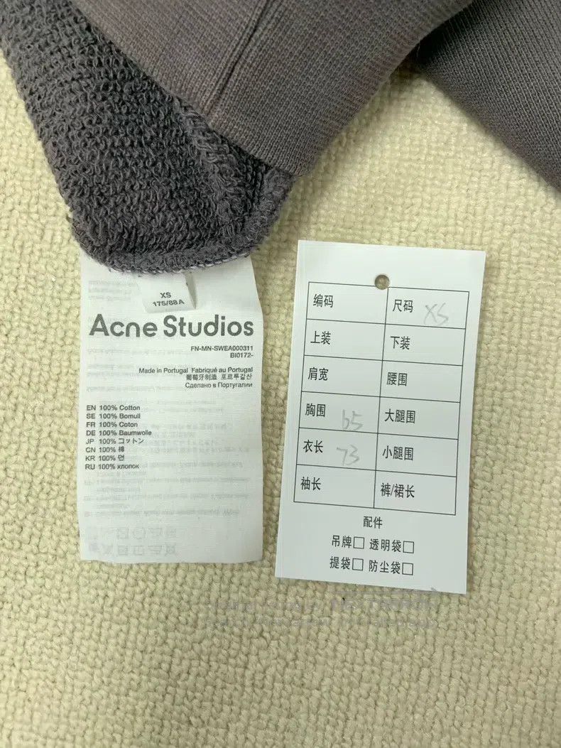 Acne Studios Acne Studios Logo letter embroidery long sleeve hooded swe Size US XS / EU 42 / 0 - 4 Thumbnail