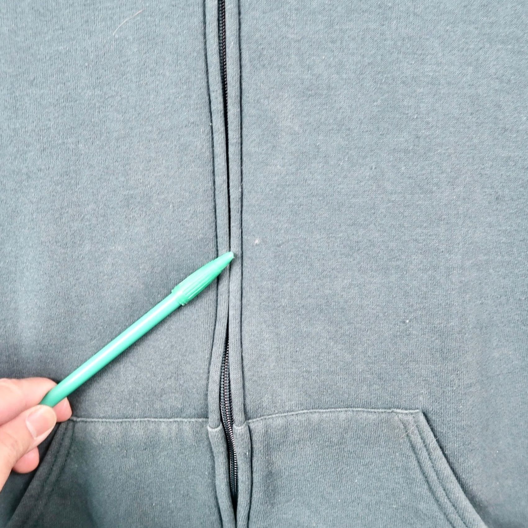 Russell Athletic VINTAGE Russell Athletic Hoodie Sweatshirt Mens XXL Green Full Zip Blank 90s Size US XXL / EU 58 / 5 - 4 Thumbnail