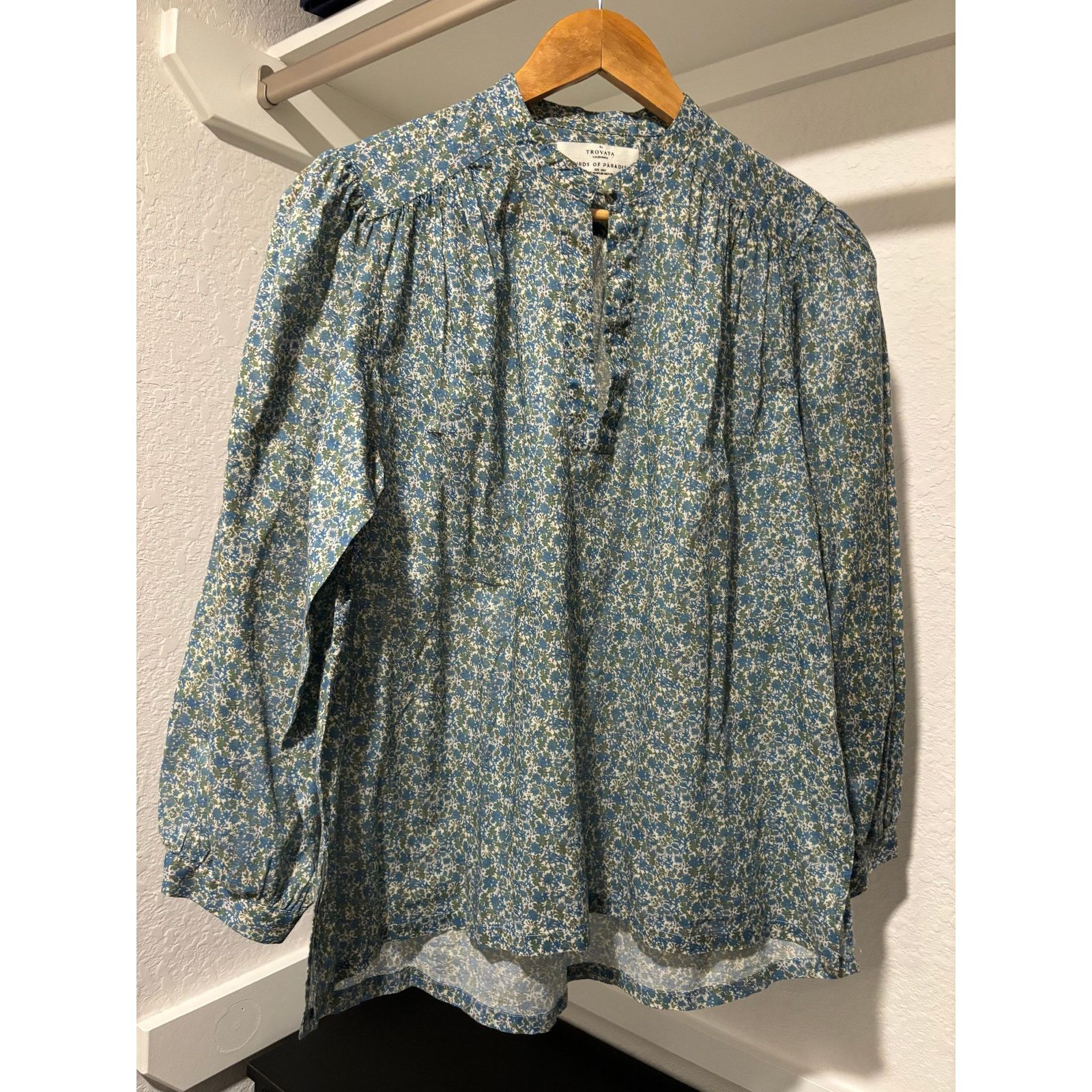 Trovata NWOT TROVATA California Birds of Paradise Blouse Sz M Size M / US 6-8 / IT 42-44 - 4 Thumbnail