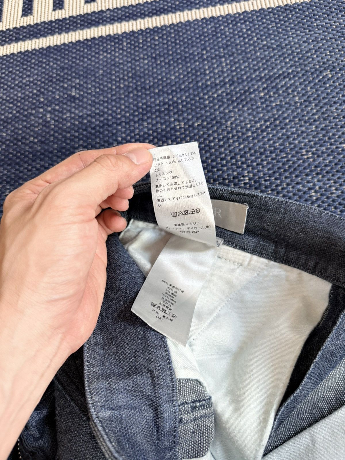 Dior SS21 Denim Cargo Pants Size US 30 / EU 46 - 8 Thumbnail