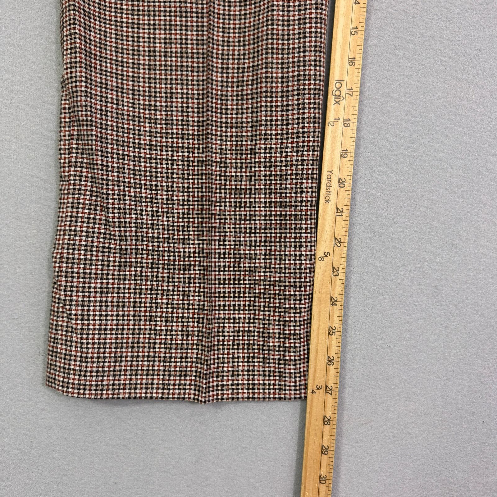 Vintage Vintage Plaid Trouser Pants Size 36x27 Measured 70s 80s Size US 36 / EU 52 - 7 Thumbnail