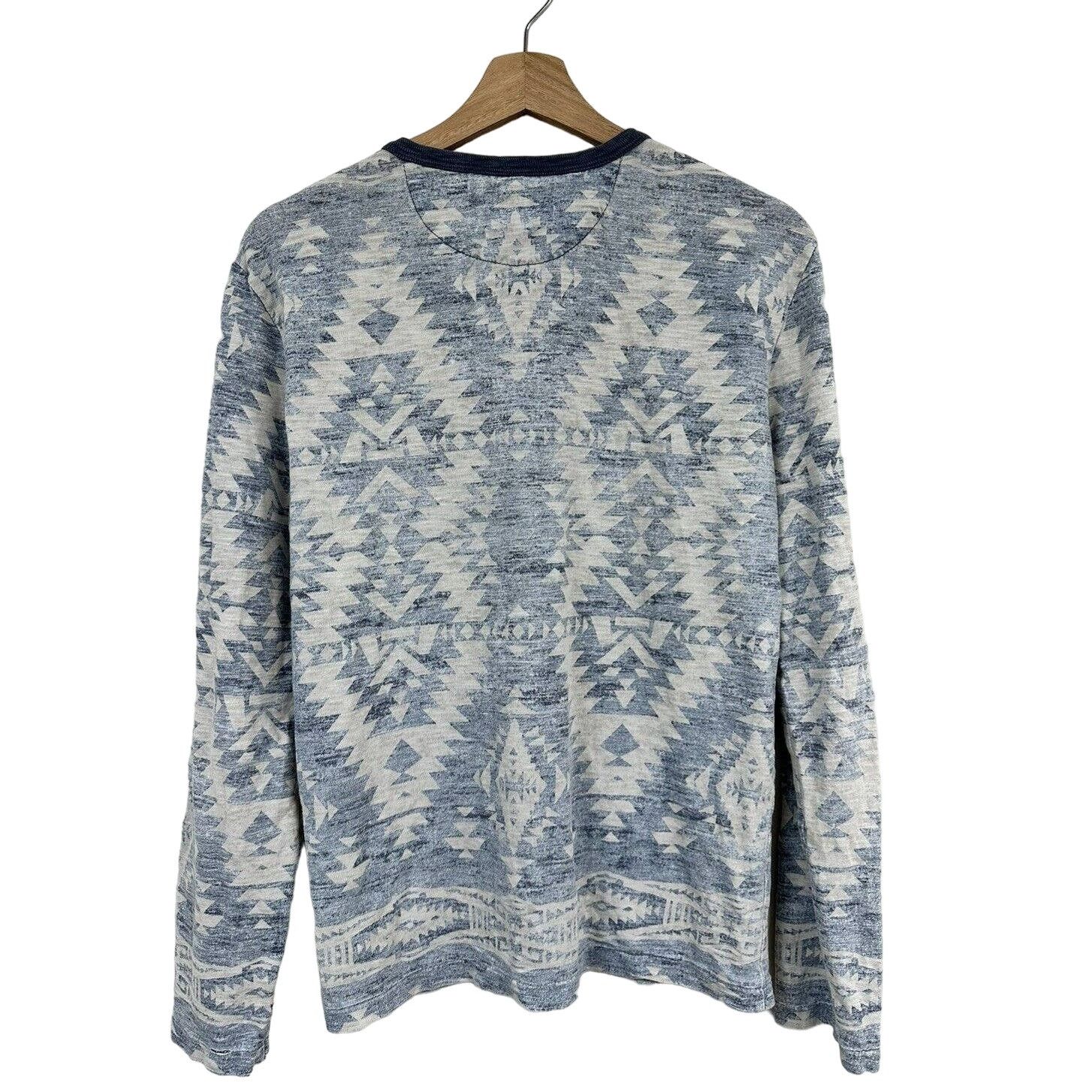 Ralph Lauren Vintage Ralph Lauren Denim & Supply Sweatshirt Tribal Henley Size S / US 4 / IT 40 - 2 Thumbnail