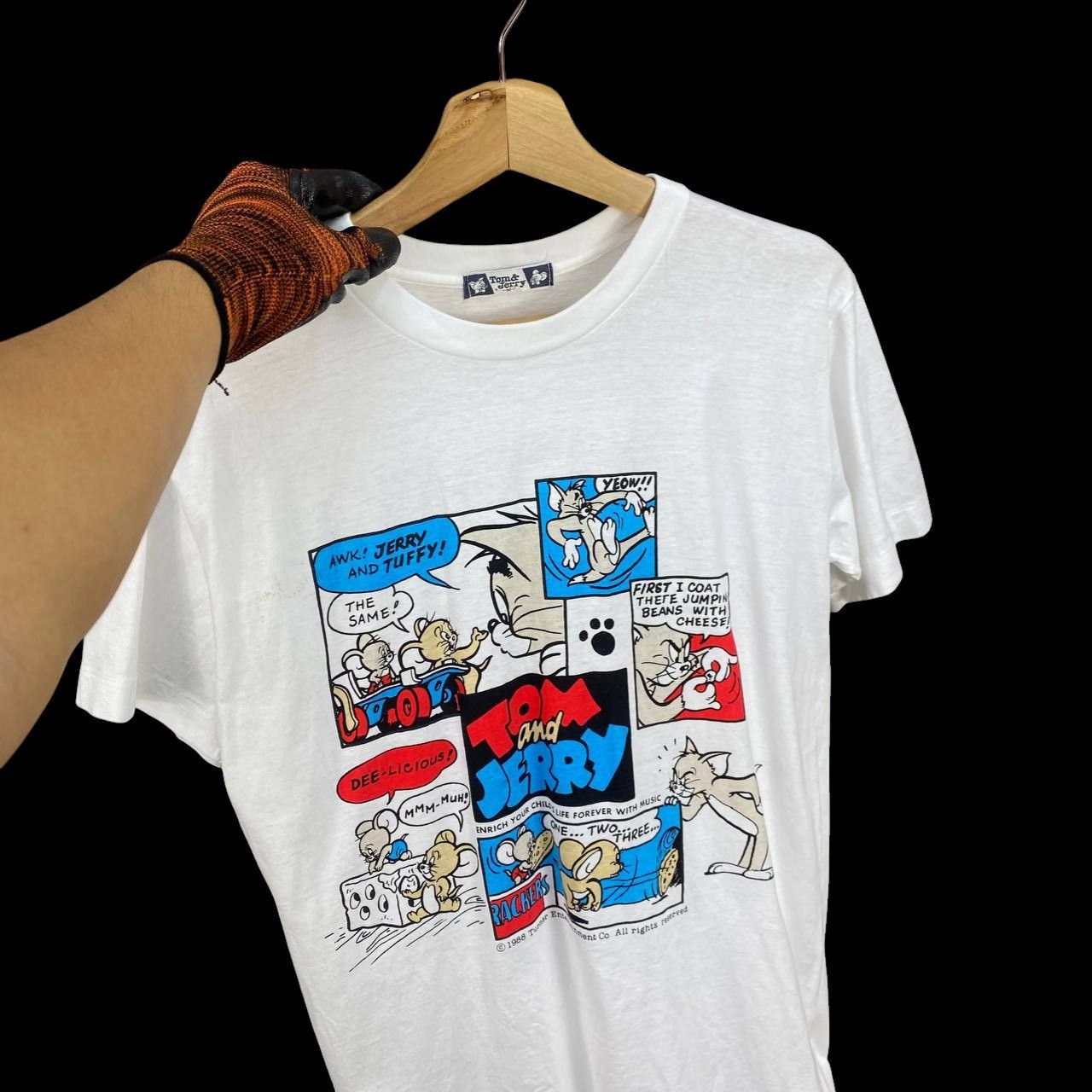 Vintage Vintage 1988 Tom & Jerry Paperthin Comic Strip Graphic Size US M / EU 48-50 / 2 - 9 Thumbnail