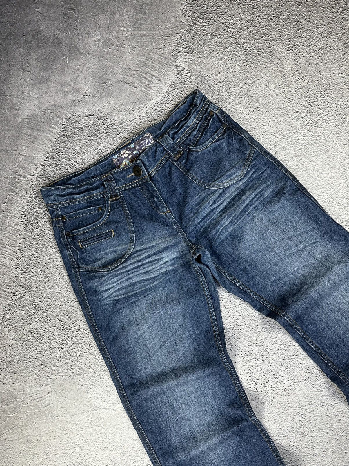 If Six Was Nine Vintage Baggy Jeans Faded Japan Trashed Y2K Avant Garde SK8 Size 32" / US 10 / IT 46 - 7 Thumbnail