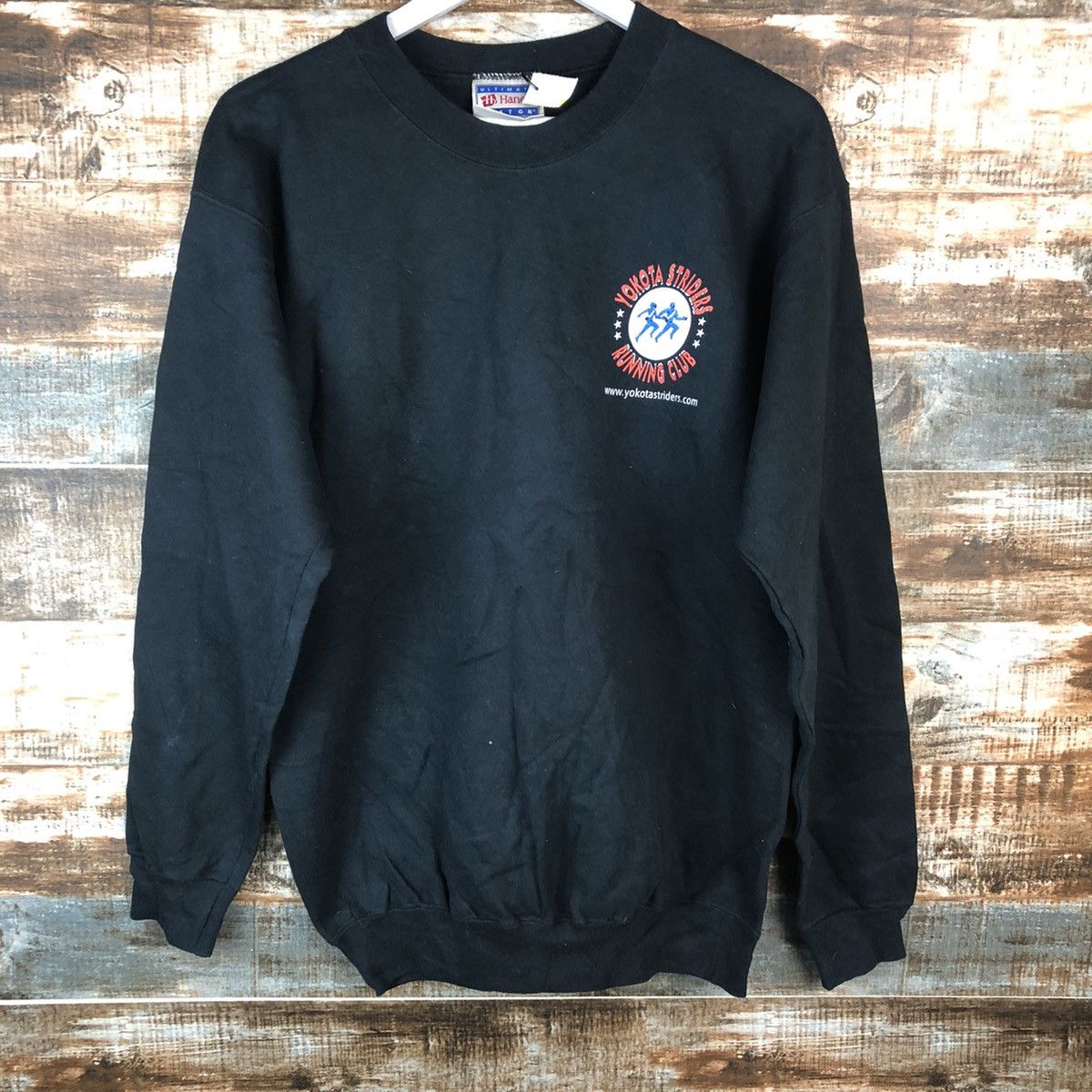 Japanese Brand Yokota Striders Running Club Black Sweatshirt #A2065 Size US M / EU 48-50 / 2 - 9 Thumbnail