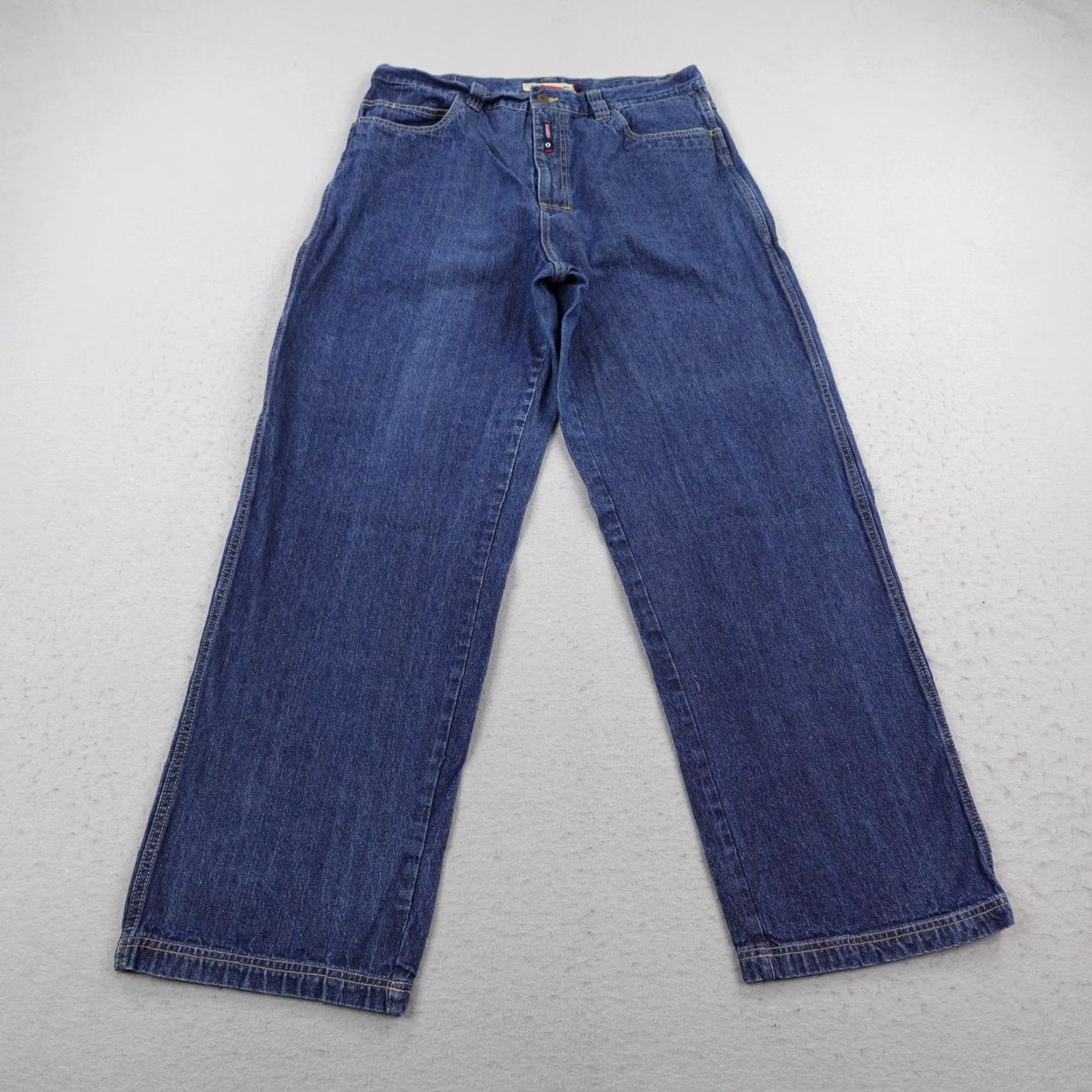 Denime VINTAGE Willie Esco Duns Jeans Mens 38x32 Blue Denim Carpenter Loose Baggy Y2K Jeans Mens Blue Denim Baggy 90s Size US 38 / EU 54 - 2 Thumbnail