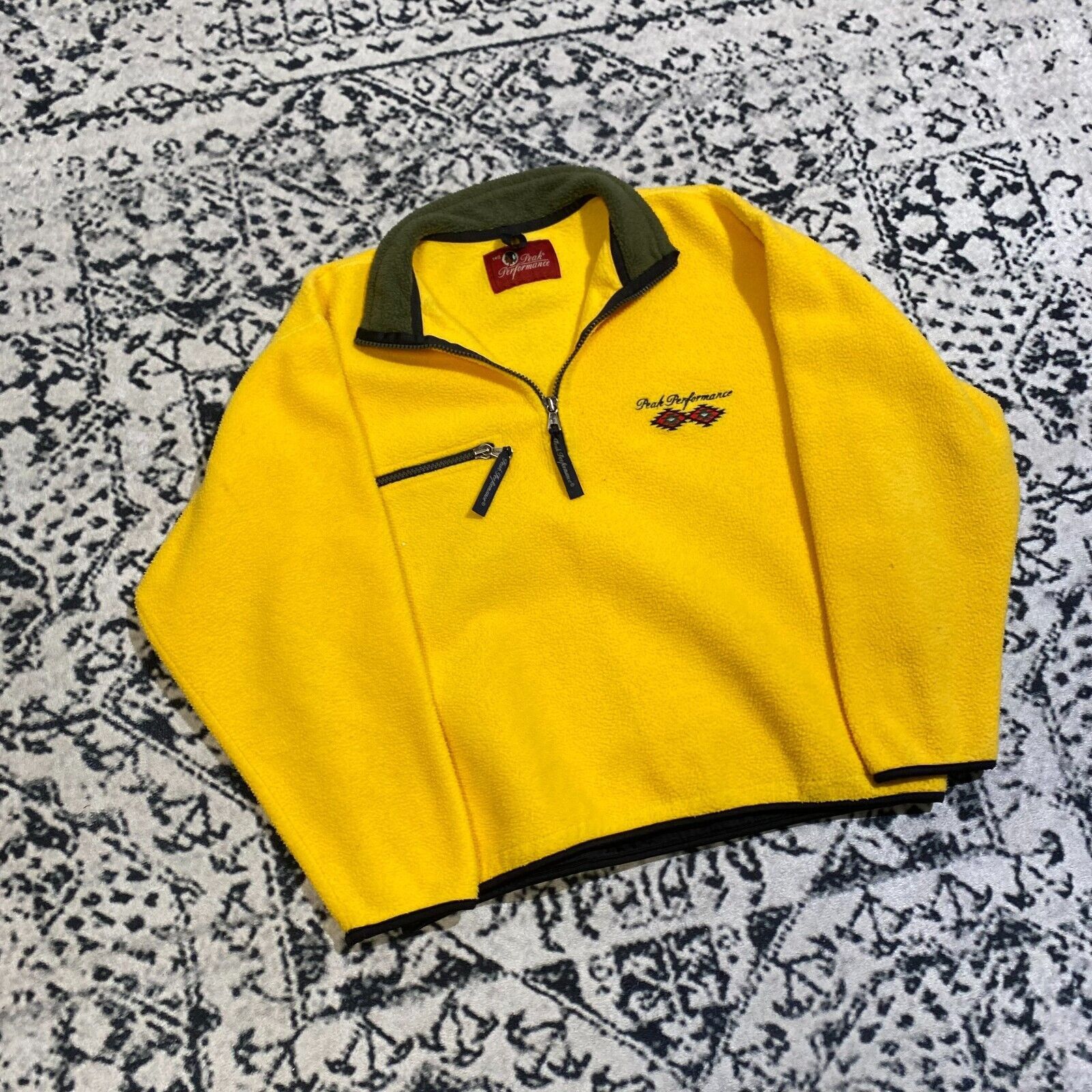 Peak Performance × Vintage Peak Performance Yellow Polyester Halfzip Fleece Size XS Size US XS / EU 42 / 0 - 3 Thumbnail