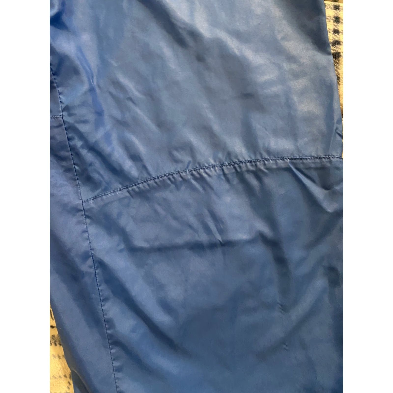Nike VINTAGE Nike Windbreaker Jogger Pants Blue Lined Zip Legs Large Men 80s Activewear Size US 33 - 4 Thumbnail