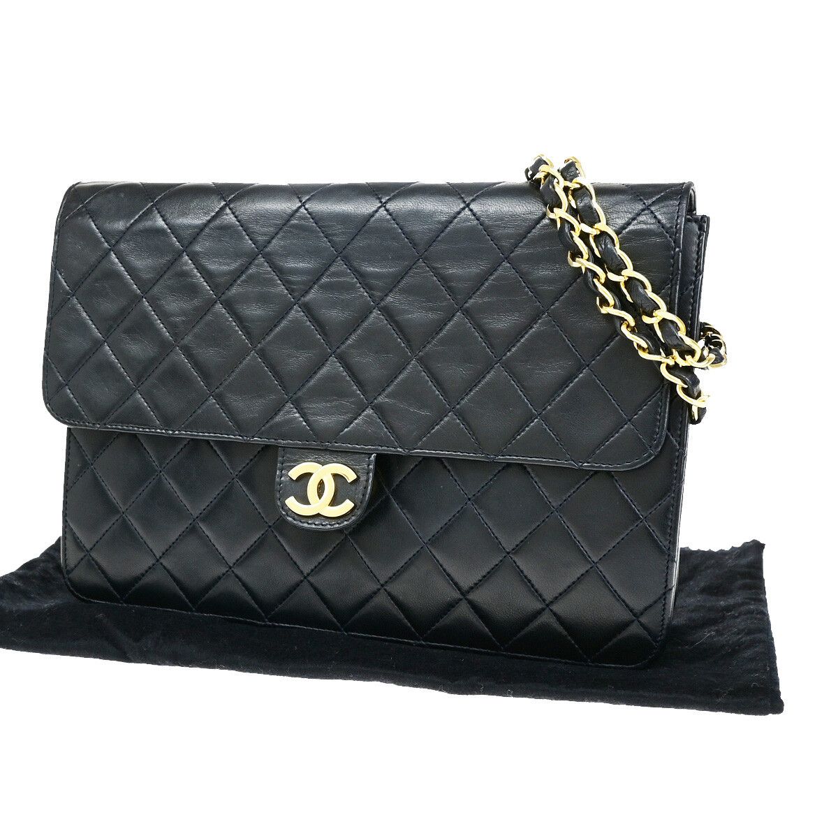 Chanel Chanel Vintage Chain Flap Bag Quilted Leather Size ONE SIZE - 1 Thumbnail