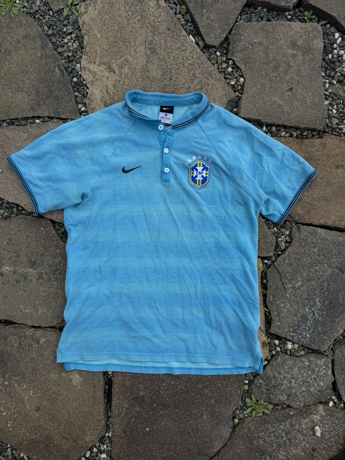 Nike × Vintage Y2K Nike Brazil polo jersey Size US M / EU 48-50 / 2 - 1 Thumbnail