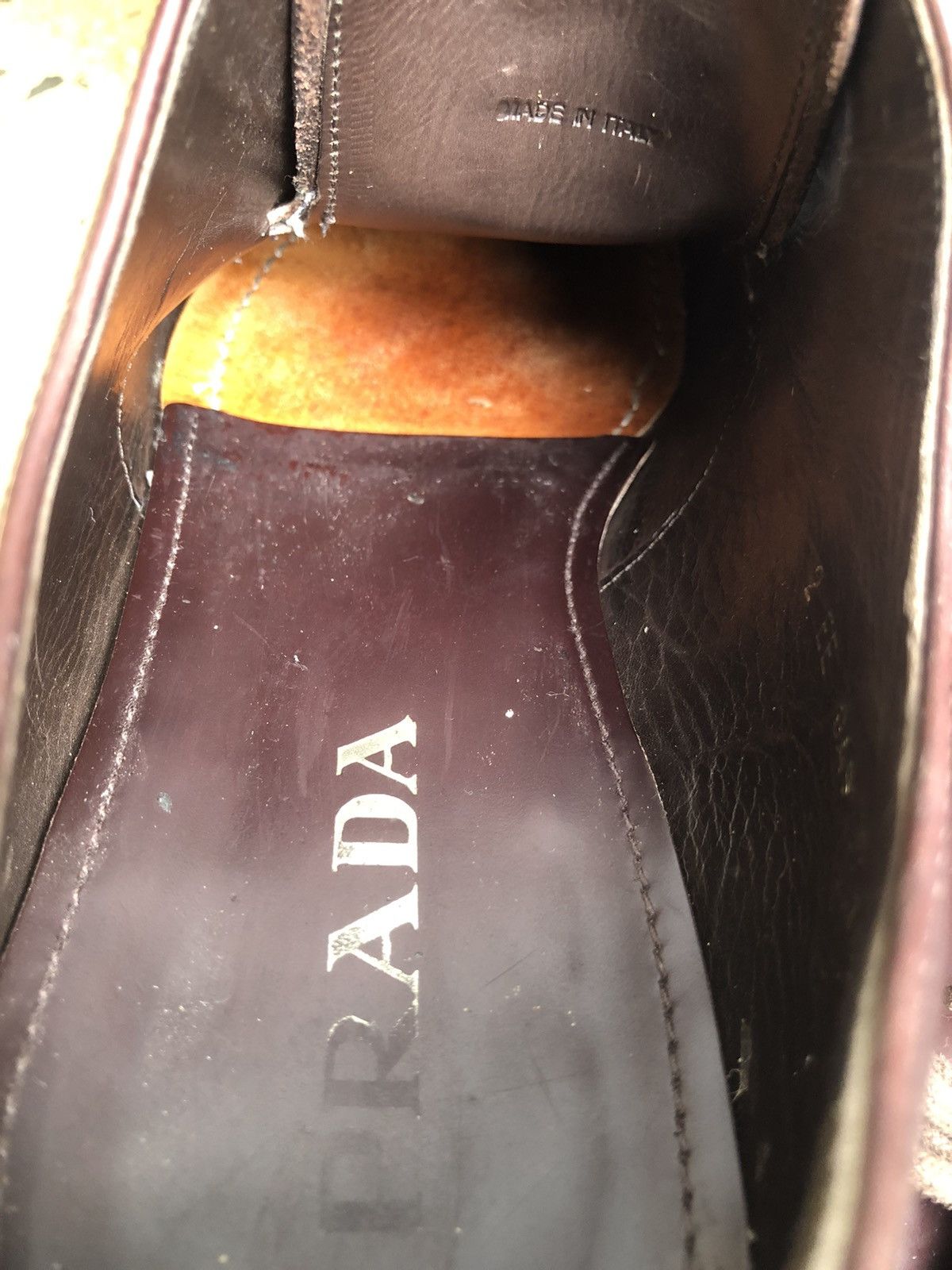 Prada PRADA Brown Leather Men’s Derby Dress shoes Size 7.5 Size US 7.5 / EU 40-41 - 12 Thumbnail