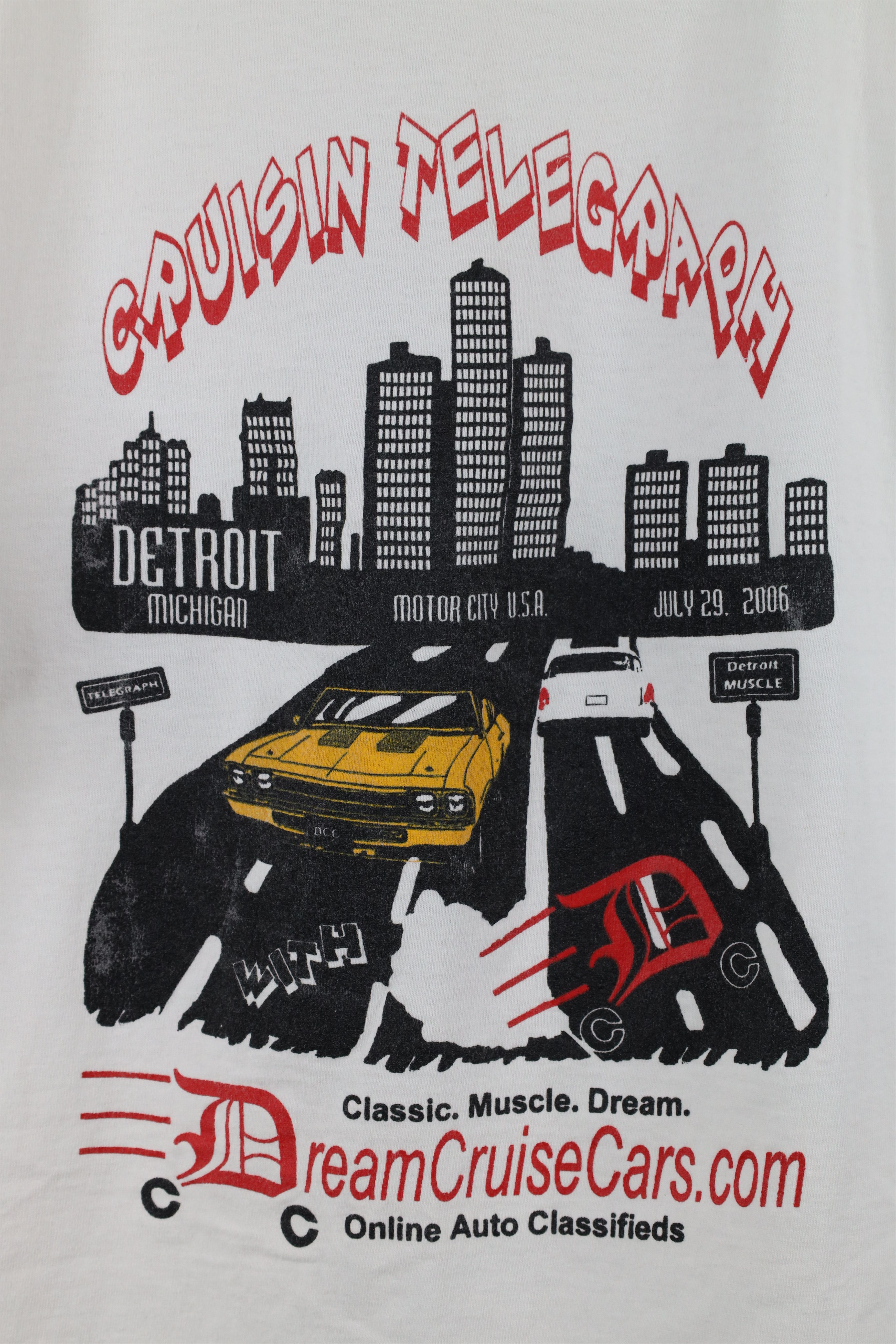 Vintage Vintage Y2K Muscle Cars Cruising Telegraph Detroit T-Shirt Size US XL / EU 56 / 4 - 4 Thumbnail