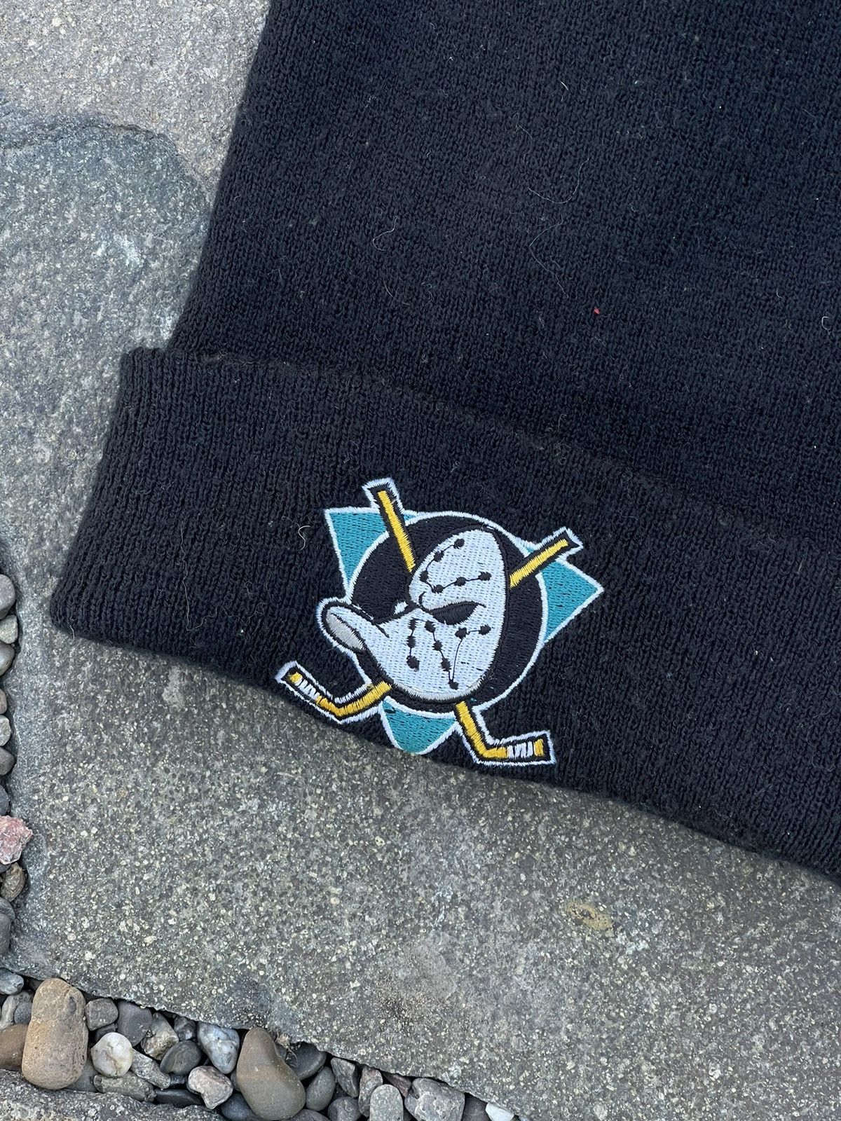 NHL × Starter × Vintage 90’s Starter Anaheim Ducks vintage black hat Korea Size ONE SIZE - 2 Thumbnail