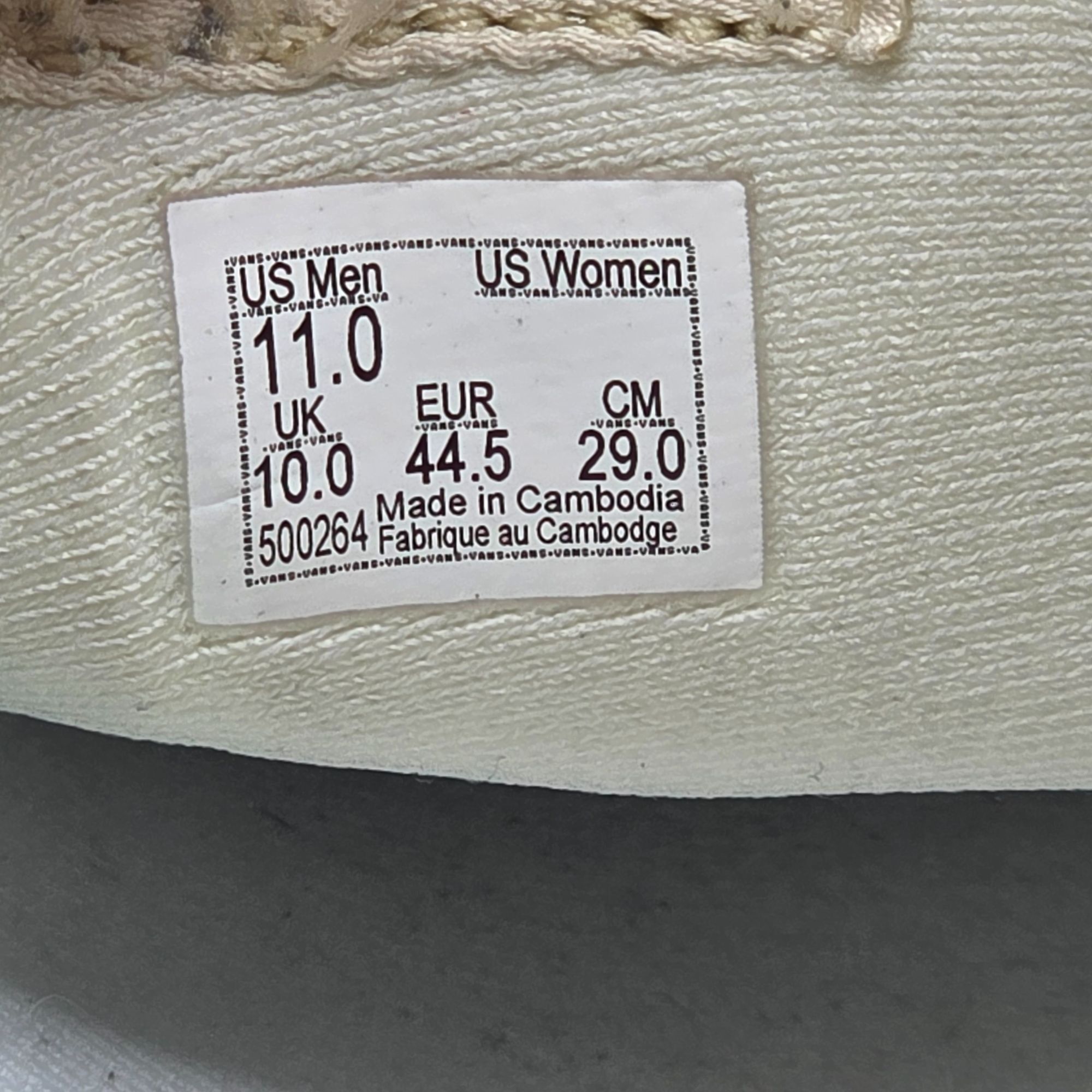 Vans Vans Cruze Too ComfyCush Mens Size 11 Beige Sneaker Shoes Wa Size US 11 / EU 44 - 7 Thumbnail