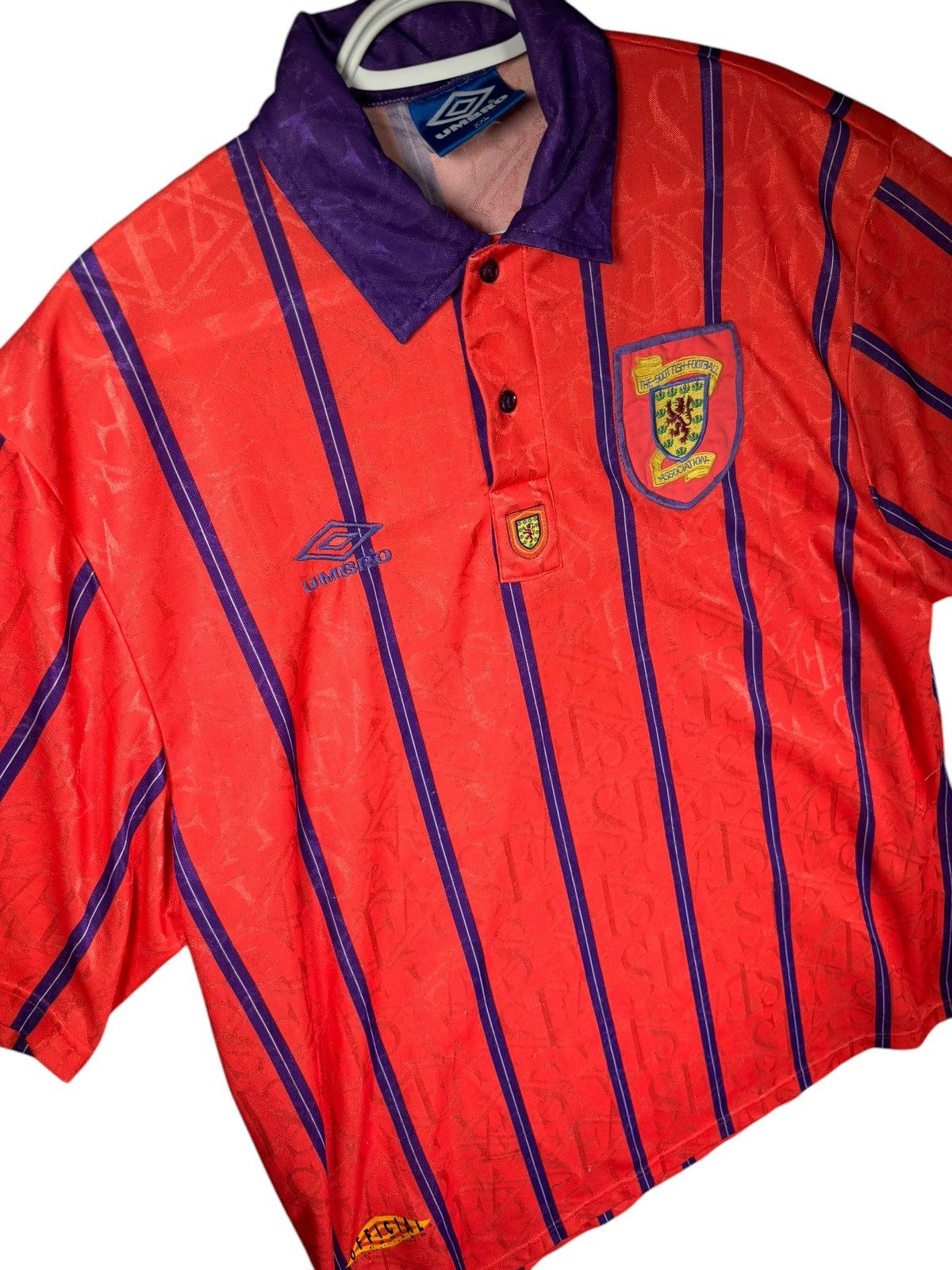 Umbro Vintage Scotland home Jersey 93 94 Size US XXL / EU 58 / 5 - 2 Thumbnail