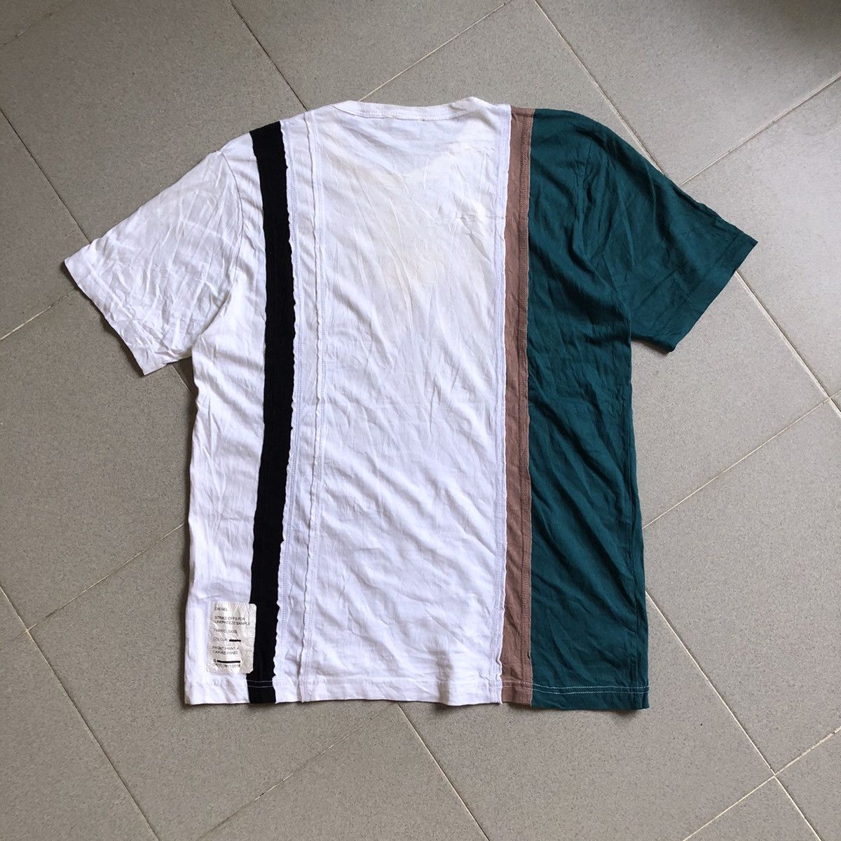 Diesel DIESEL Aesthetic Cut & Sew Rare Design T-Shirt Size US S / EU 44-46 / 1 - 2 Thumbnail
