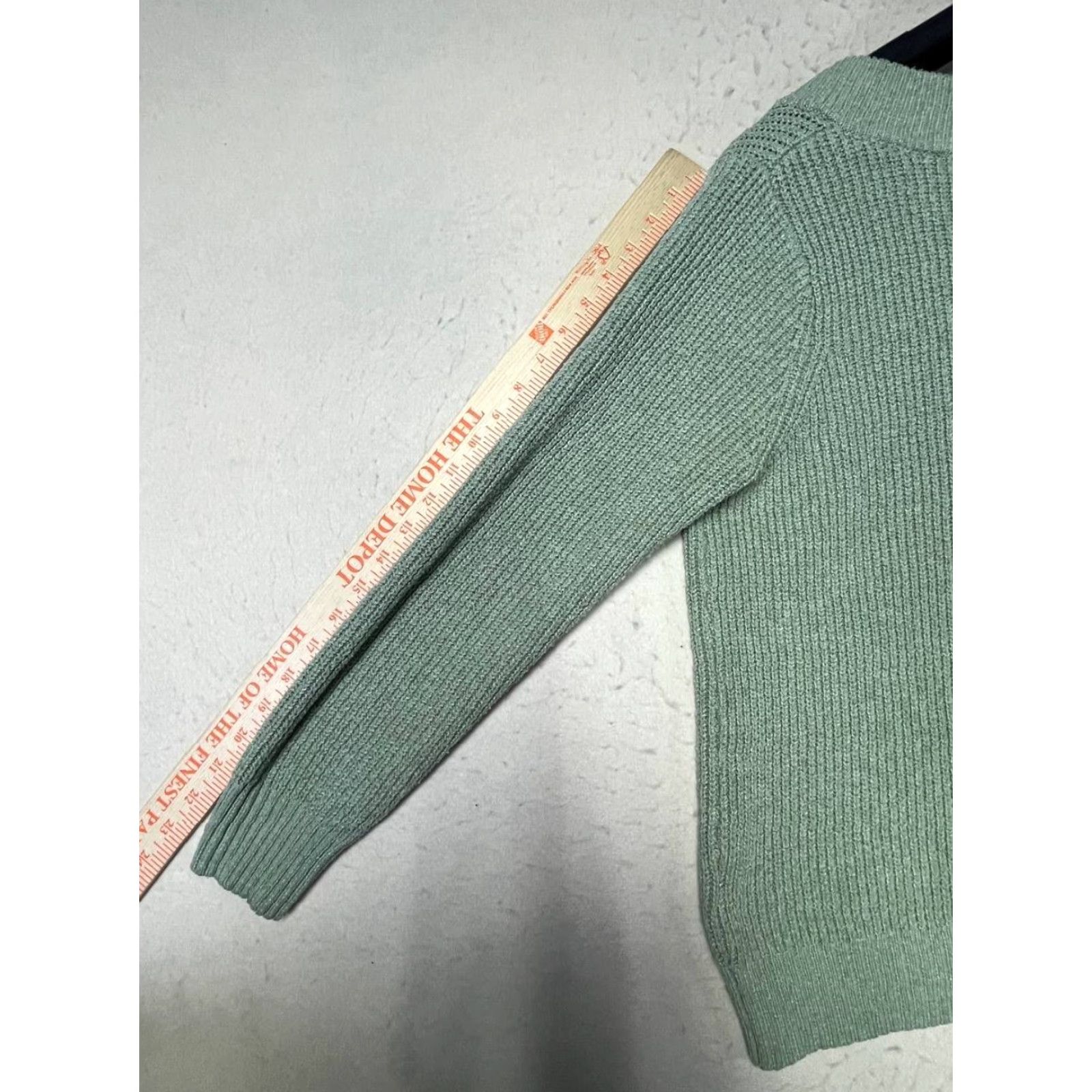 Vintage Philosophy Republic Clothing Sweater Women V-Neck Green M Pullover) Size M / US 6-8 / IT 42-44 - 3 Thumbnail